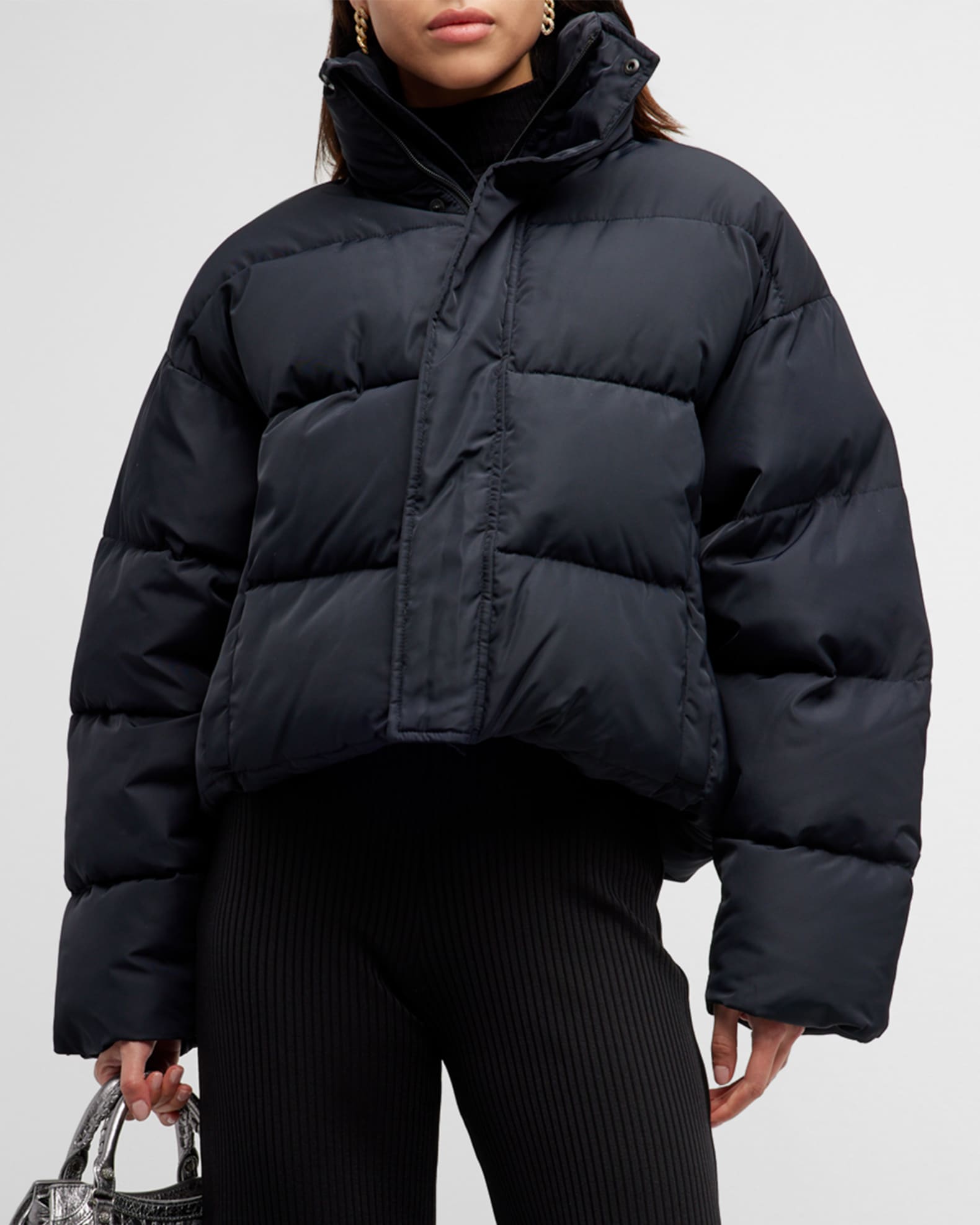 適当な価格 BB Balenciaga Logo Marcus Neiman | Jacket Puffer Embroidered ジャケット・アウター