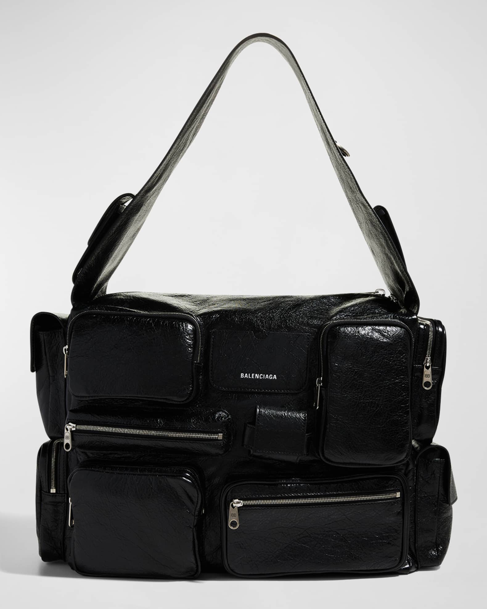 Balenciaga Men's Superbusy Multi-Pocket Sling Bag