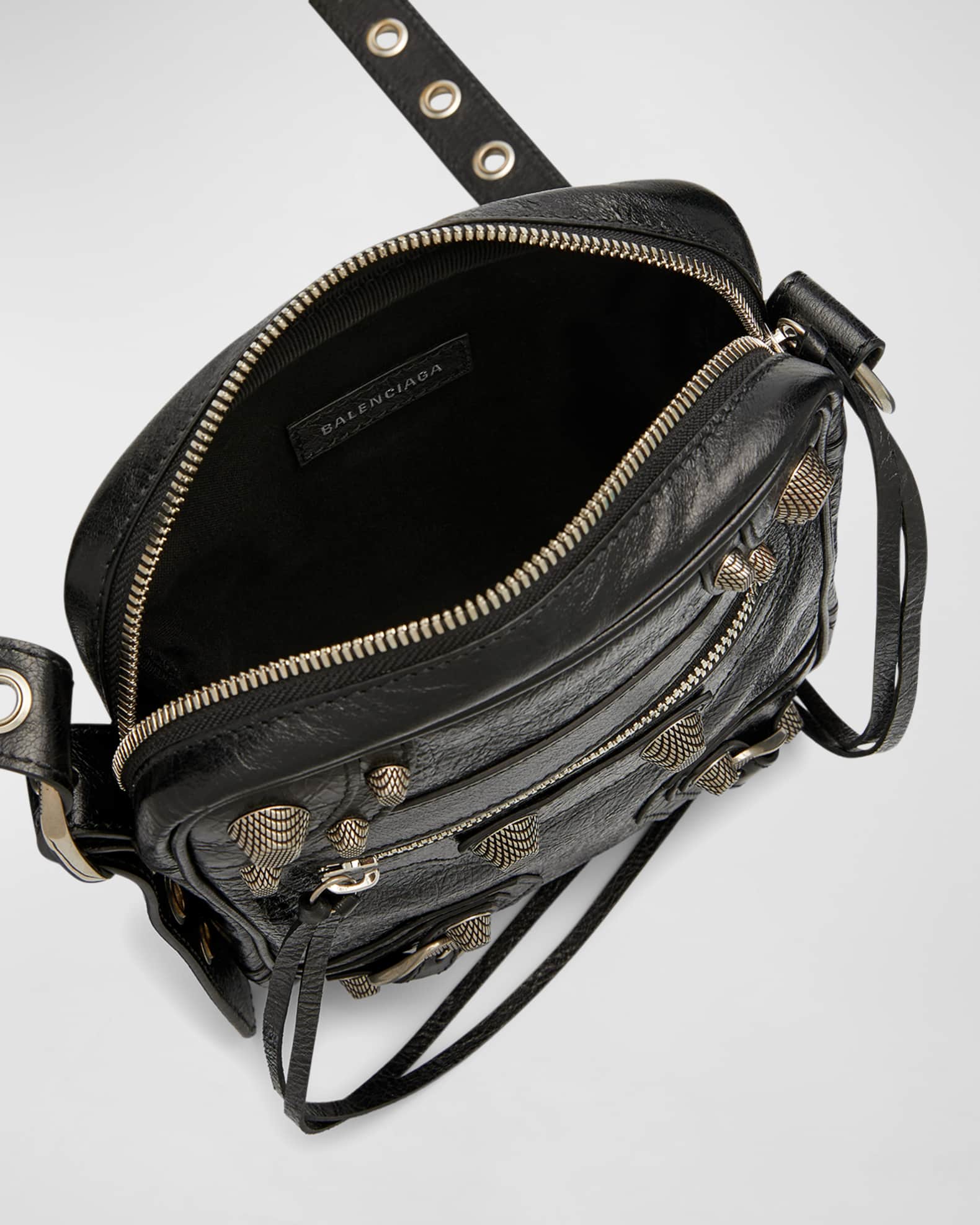 Men s Le Cagole Leather Crossbody Bag