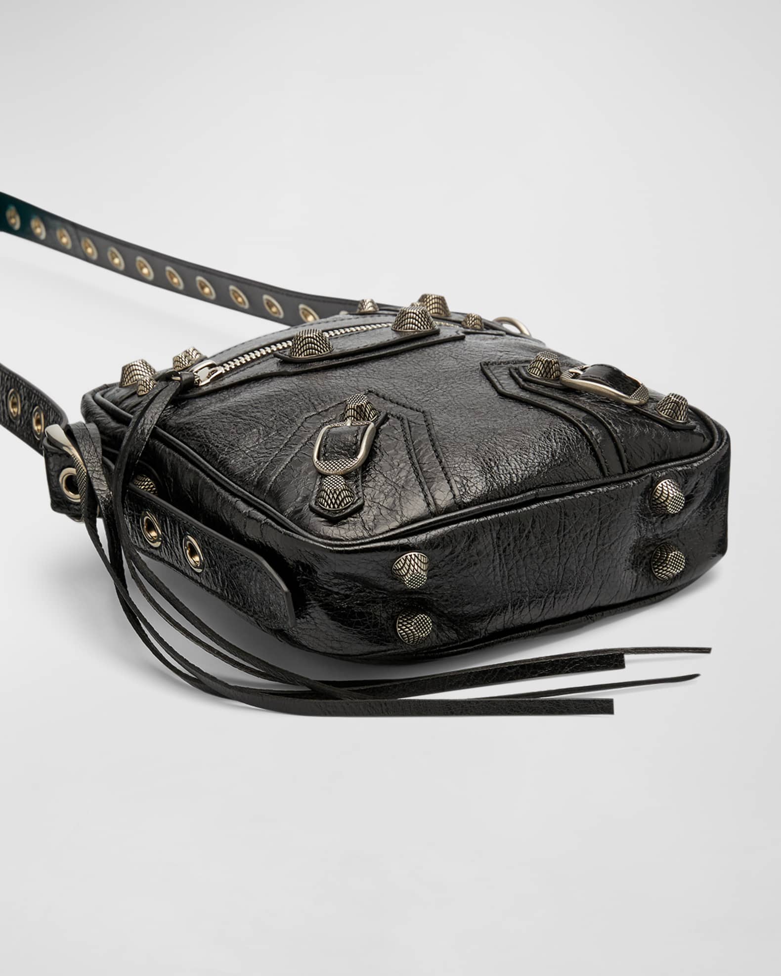 Balenciaga Men's Le Cagole Leather Crossbody Bag | Neiman Marcus