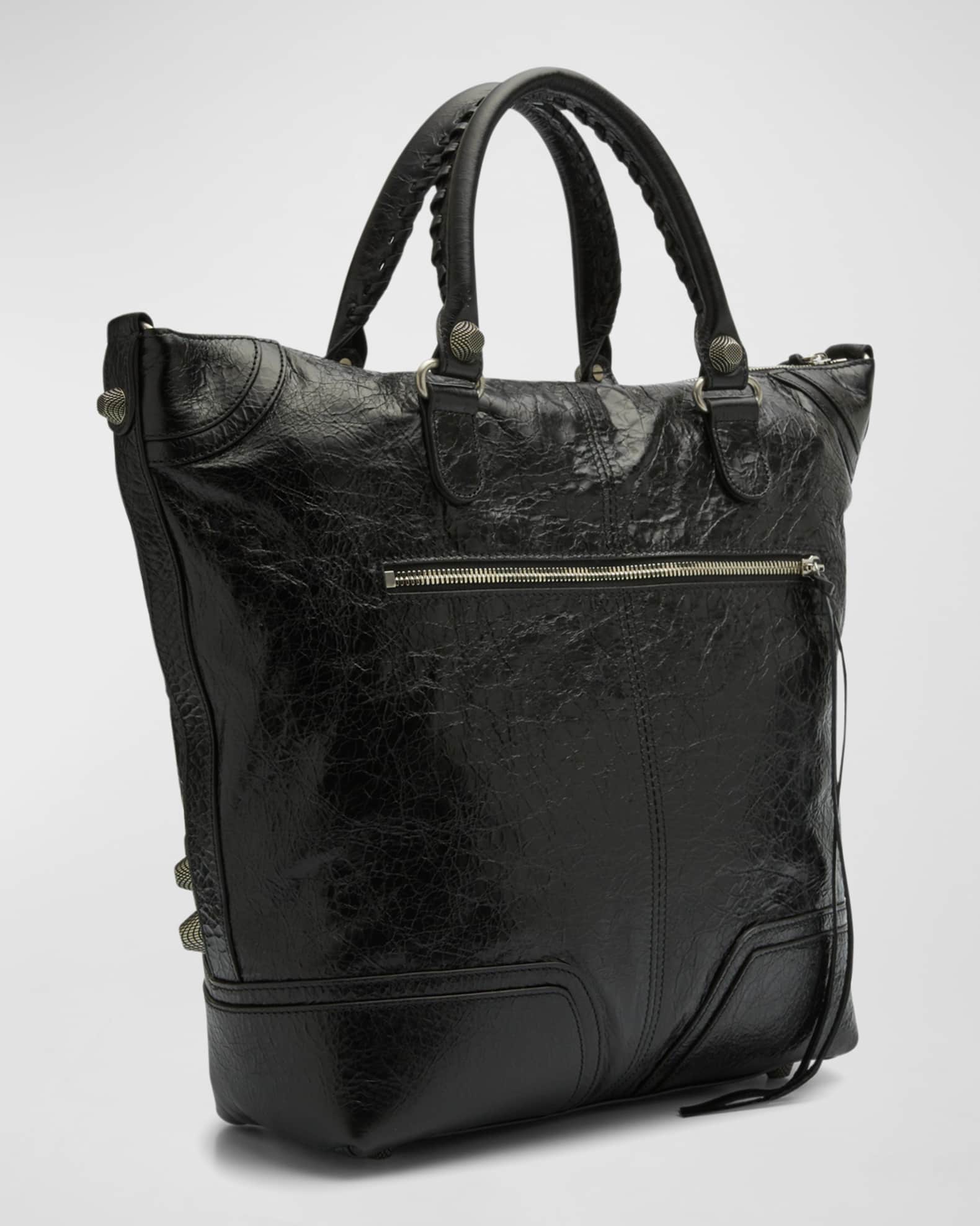 Balenciaga Men s Le Cagole Medium Leather Tote Bag Neiman Marcus