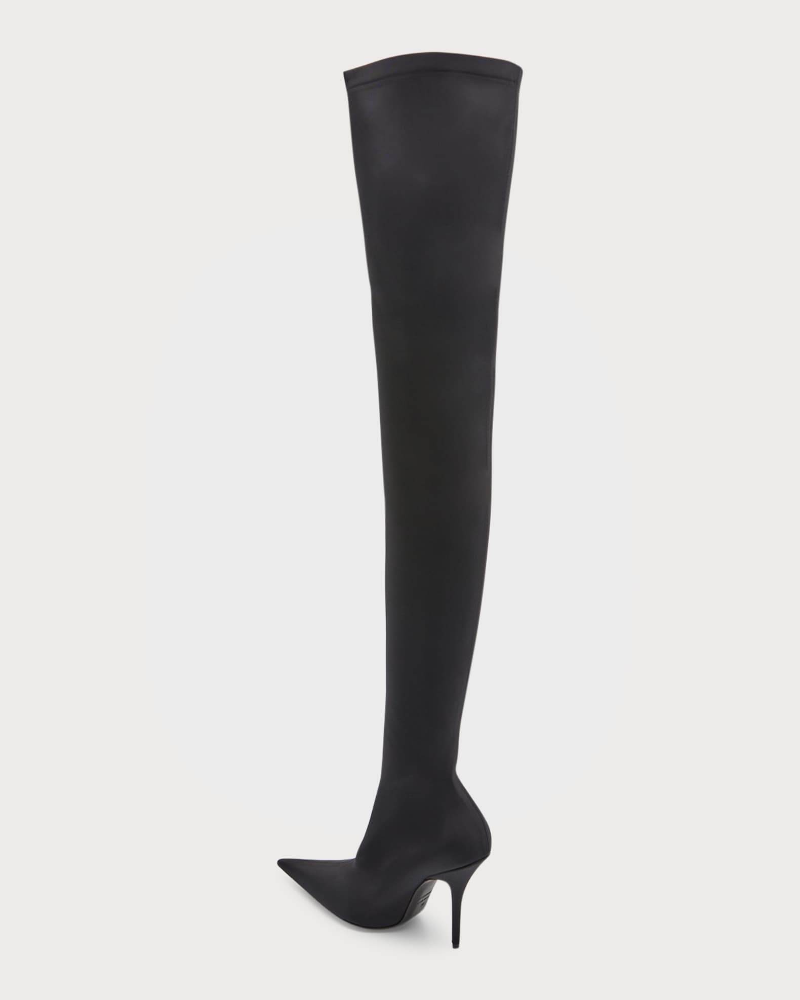 Balenciaga Knife Stretch Over-The-Knee Stiletto Boots