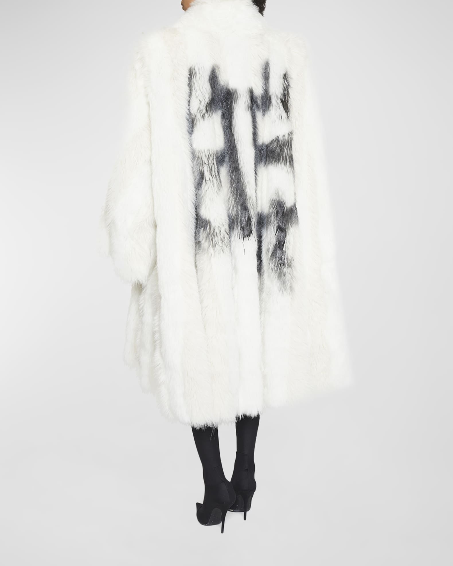 Triomphe fur lined coat on sale