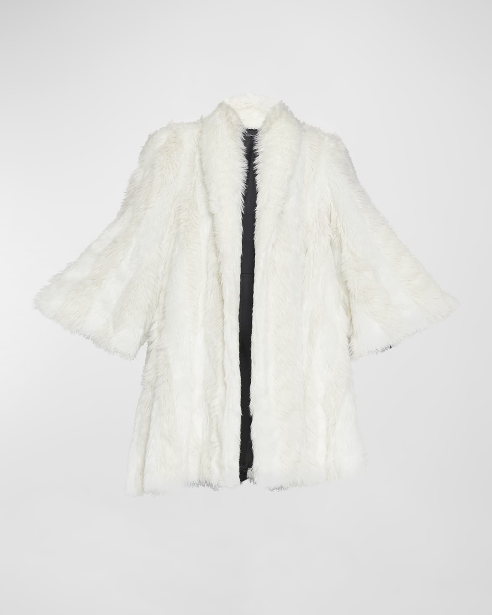 Balenciaga oversized long-sleeve wool coat - Black