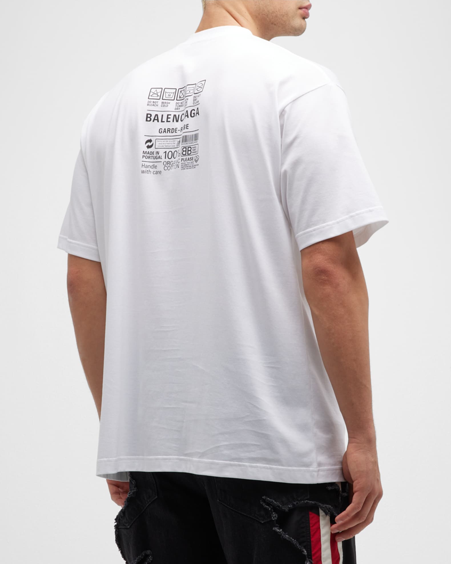 Balenciaga t shirt label clearance