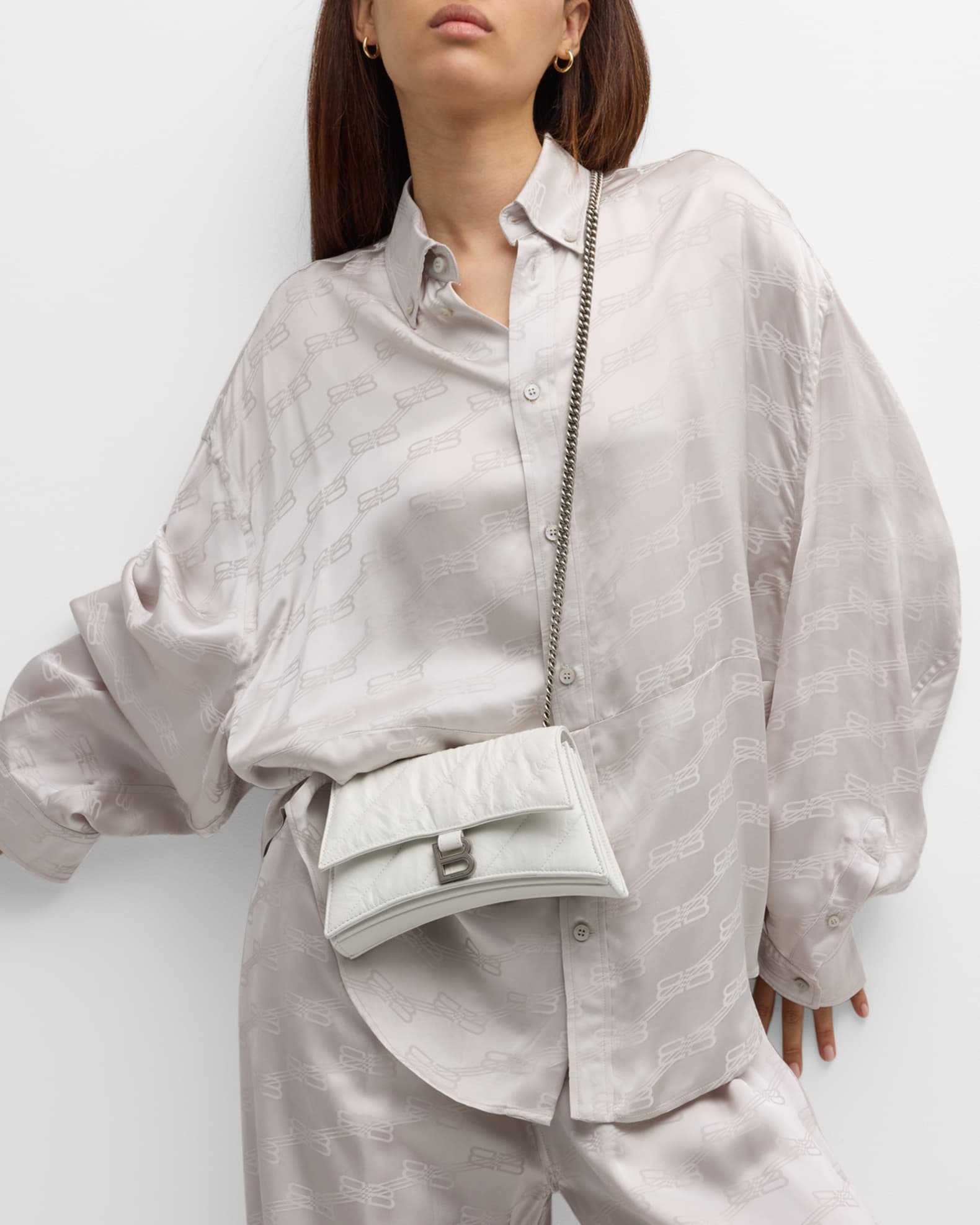 Balenciaga Crush XS Quilted Chain Bag | Neiman Marcus