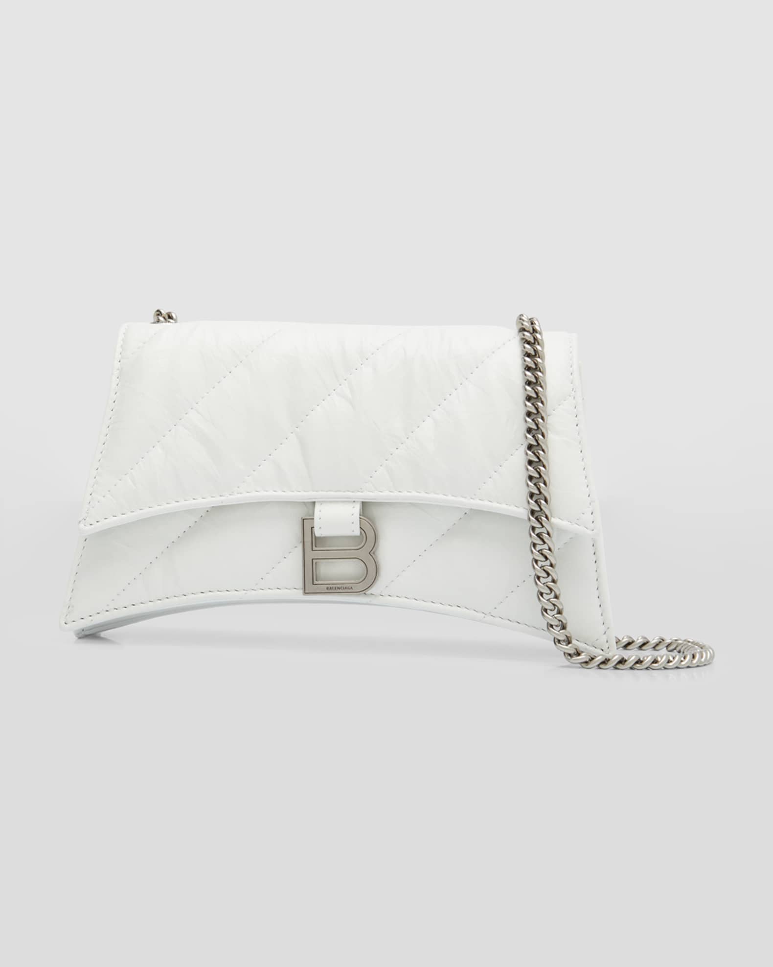 【BALENCIAGA】CRUSH XS CHAIN SHOULDER BAG Balenciaga Crush XS Quilted Chain Bag - Shoulder Bags