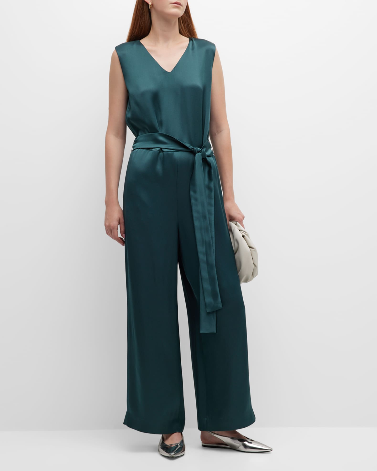 Max Mara Women's Mxebello Viscose Jumpsuit Geranio