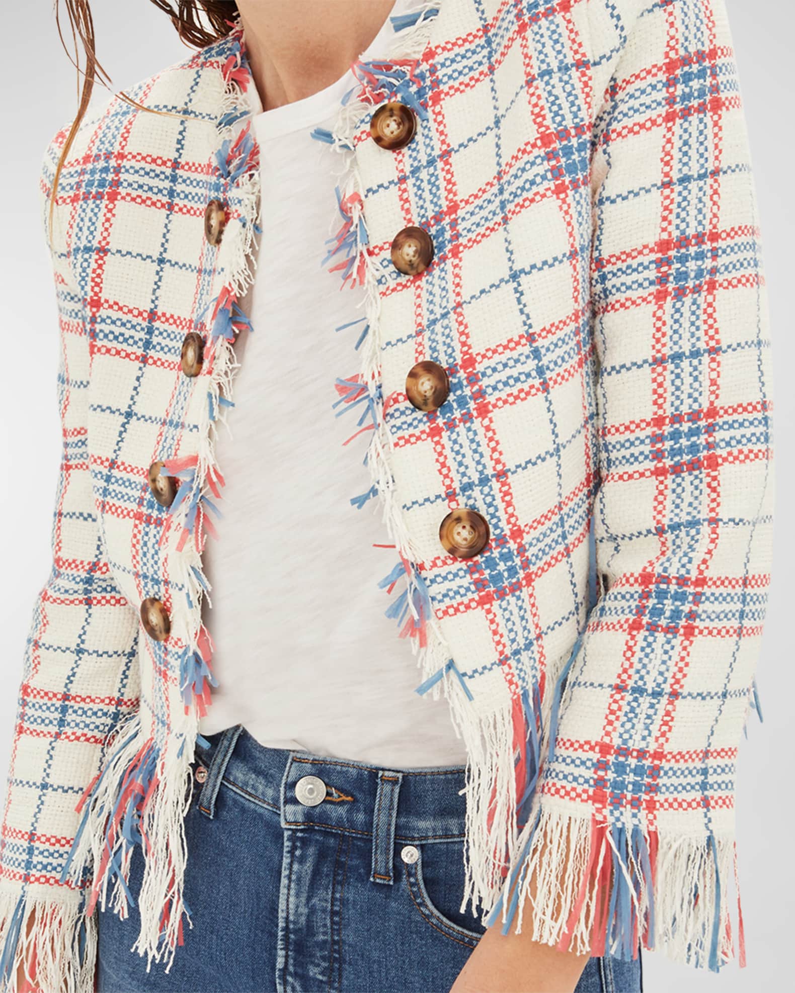Veronica Beard Imogen Embellished Cropped Jacket