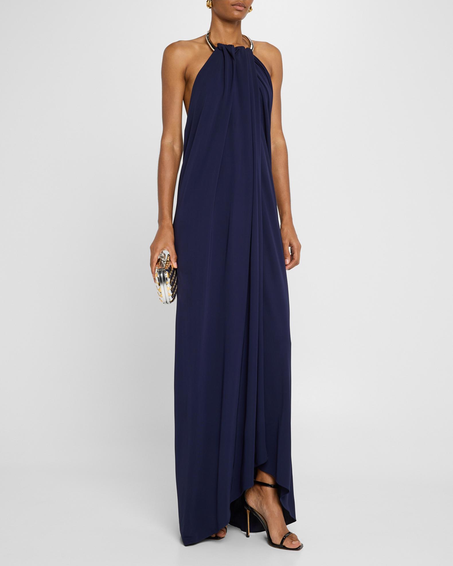 Michael Kors Collection Halter Necklace Dress | Neiman Marcus