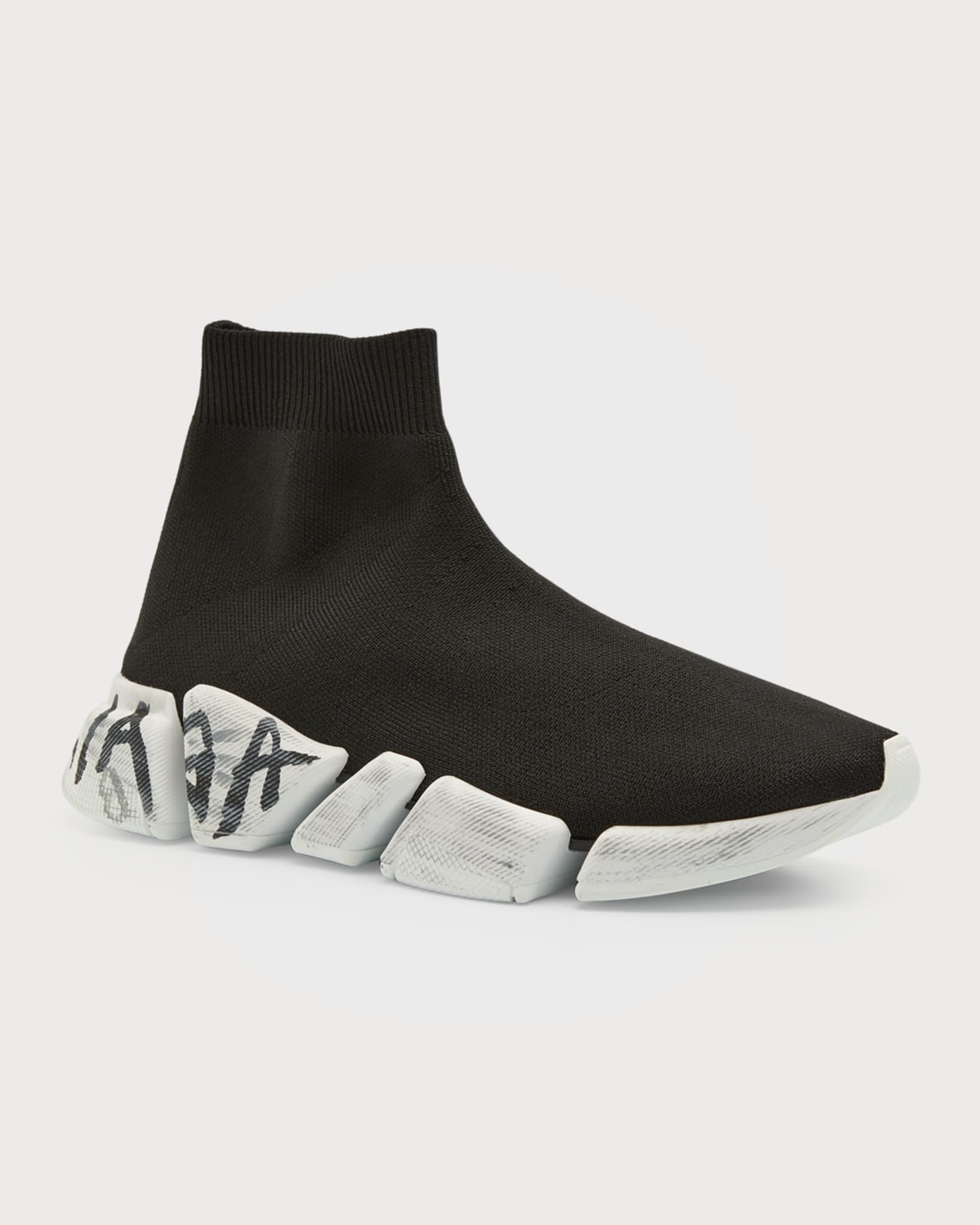 Speed 2.0 Graffiti Recycled Knit Sneakers 1