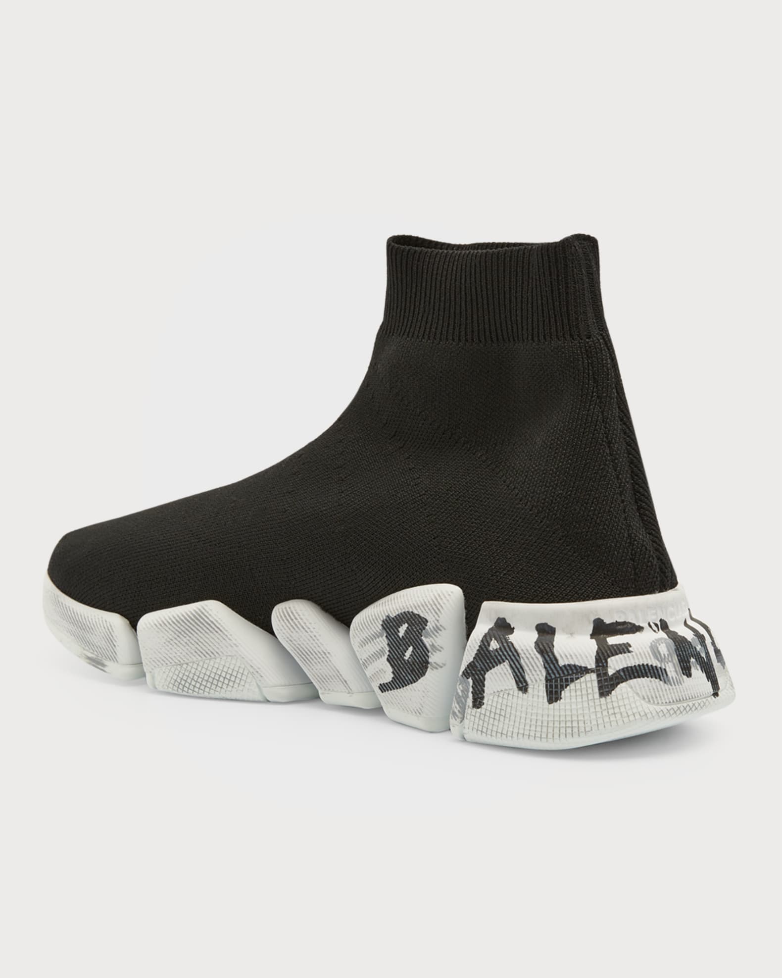 Balenciaga Speed 2.0 Graffiti Recycled Knit Sneakers