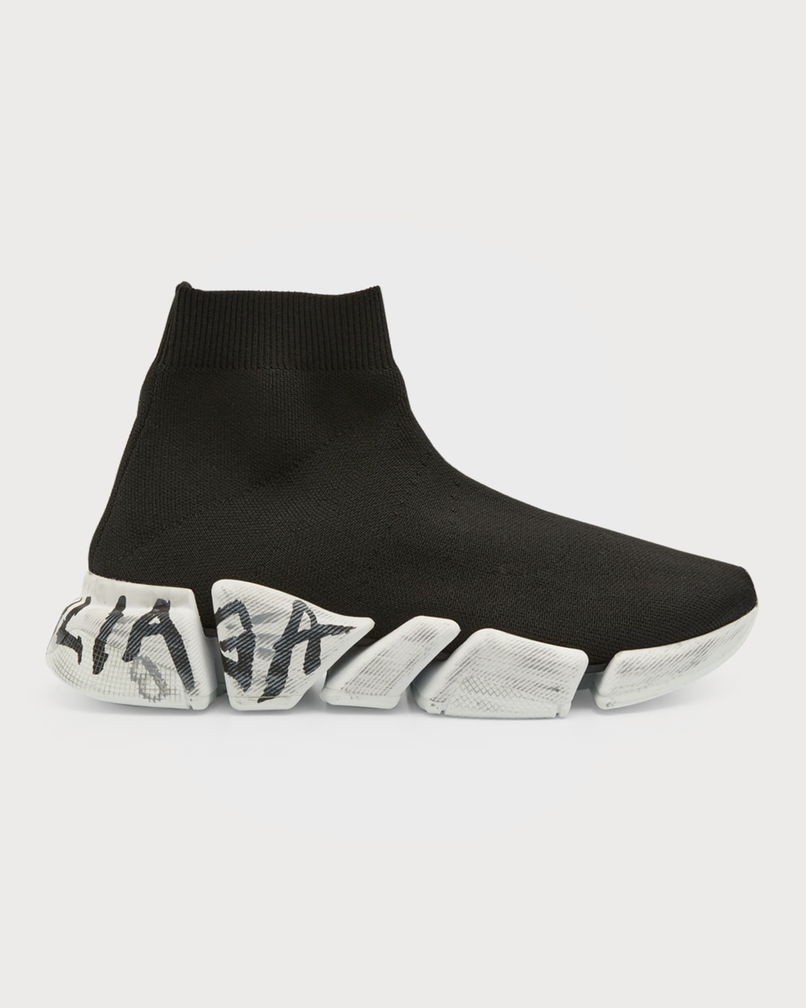 Speed 2.0 Graffiti Recycled Knit Sneakers 0