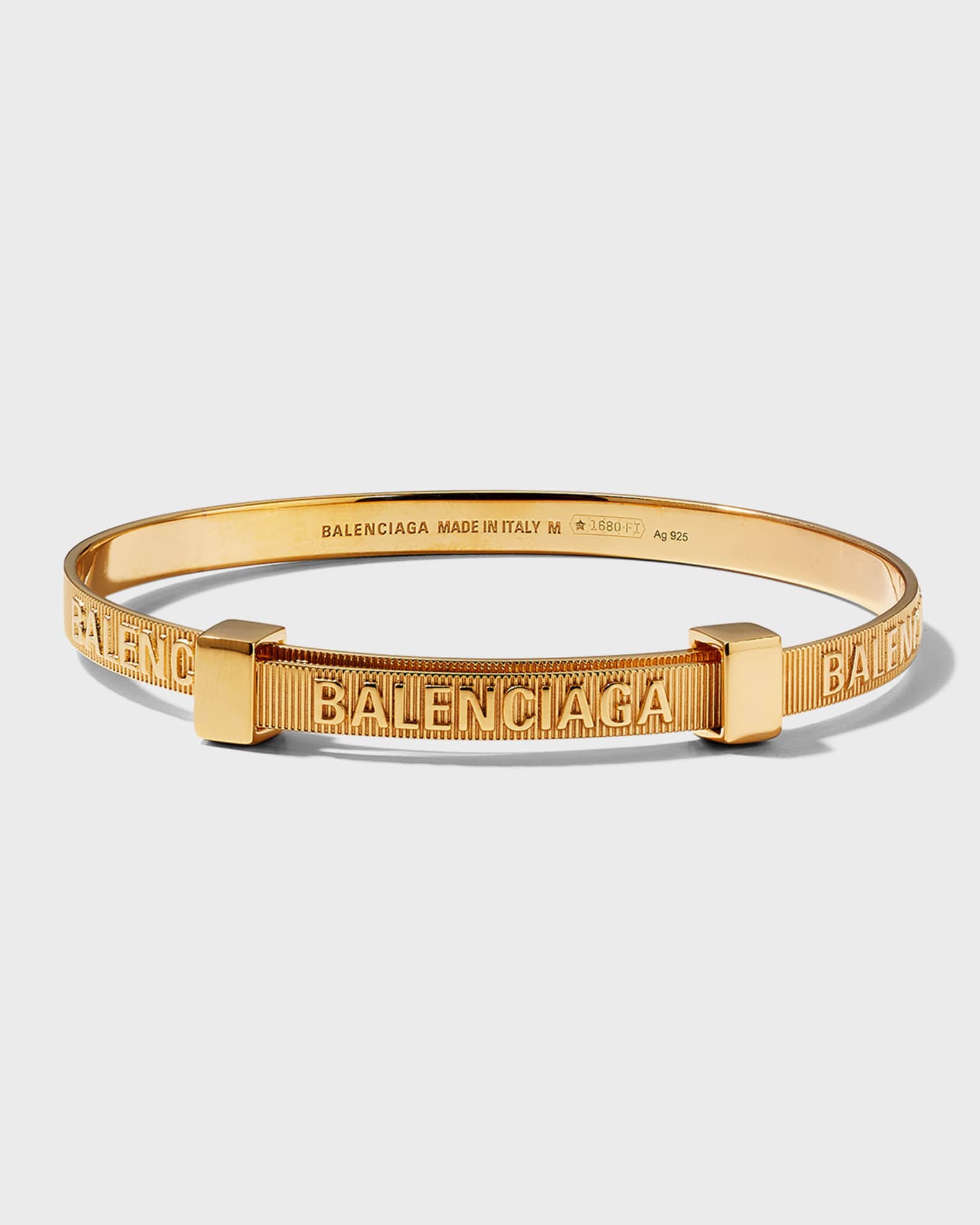 Balenciaga Logo hoop bracelet Balenciaga