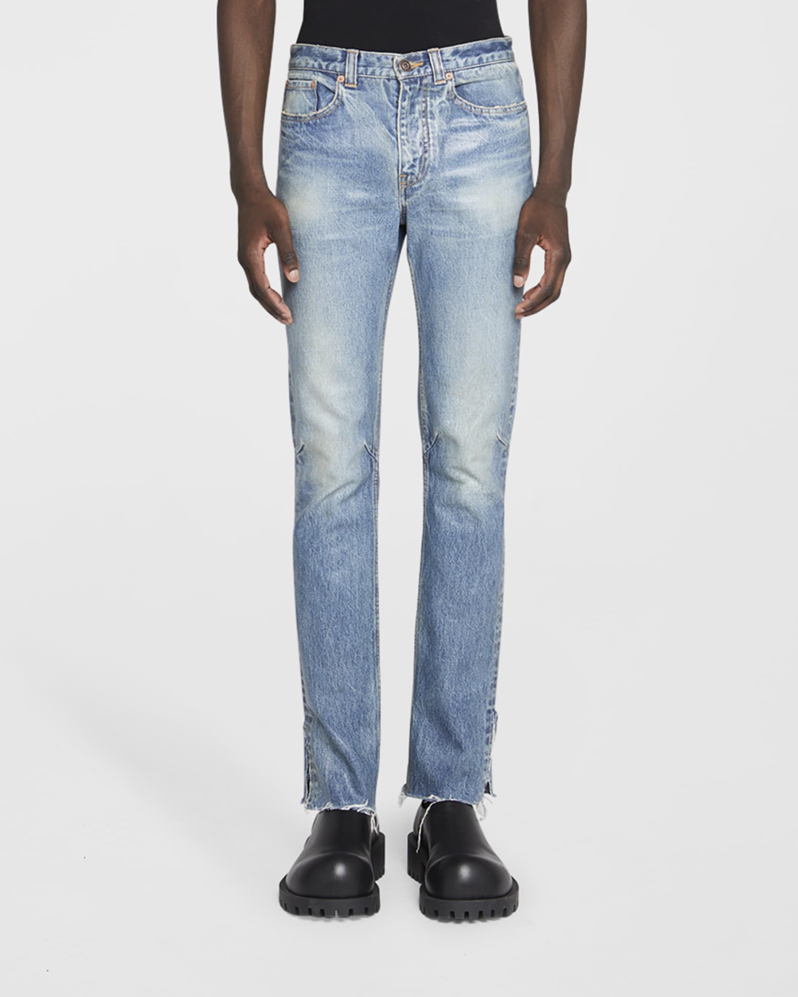 Og hold Brun Regnbue Balenciaga Men's Super Fitted Waxed Jeans | Neiman Marcus