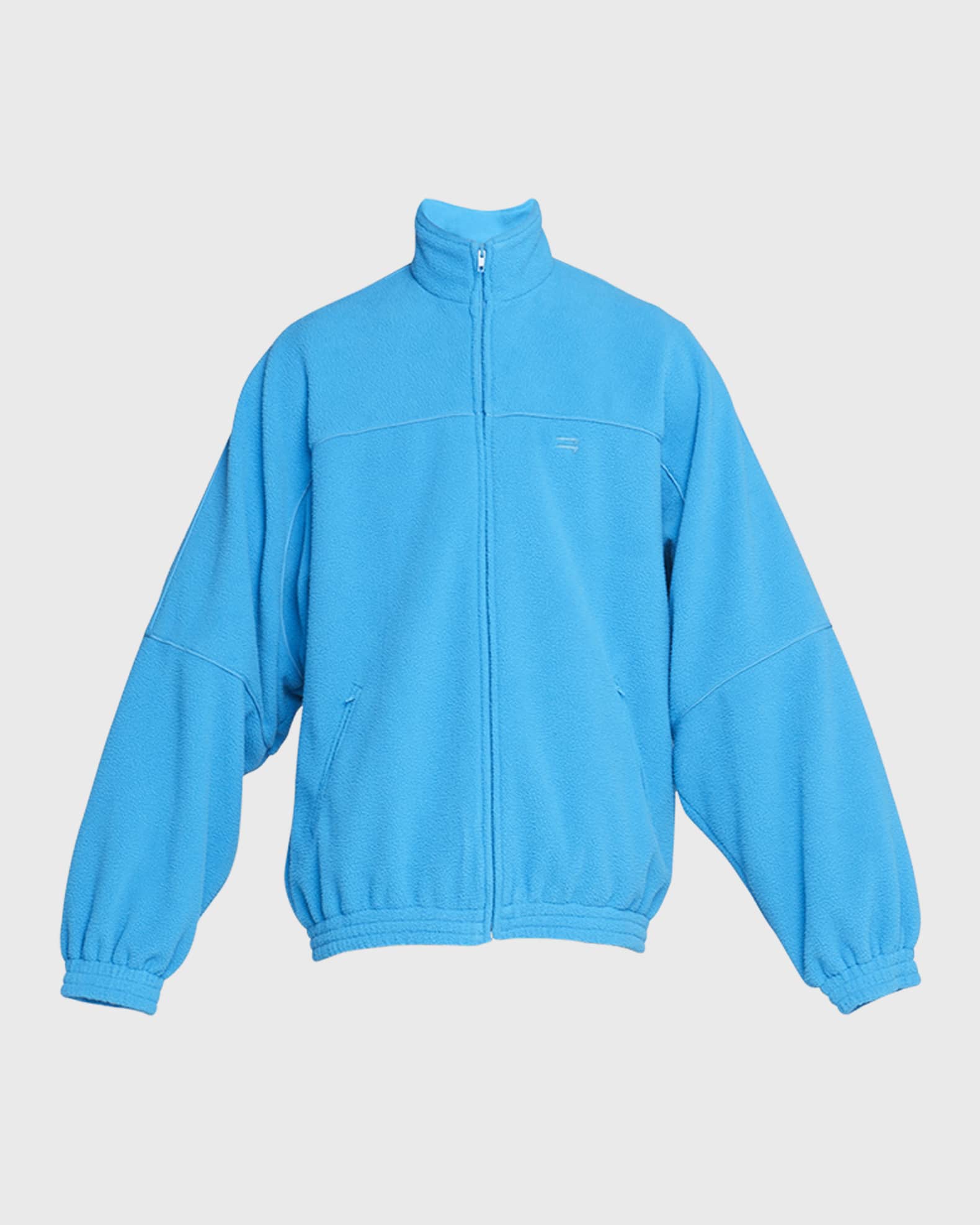 Balenciaga Men's Fleece Track Jacket Neiman Marcus