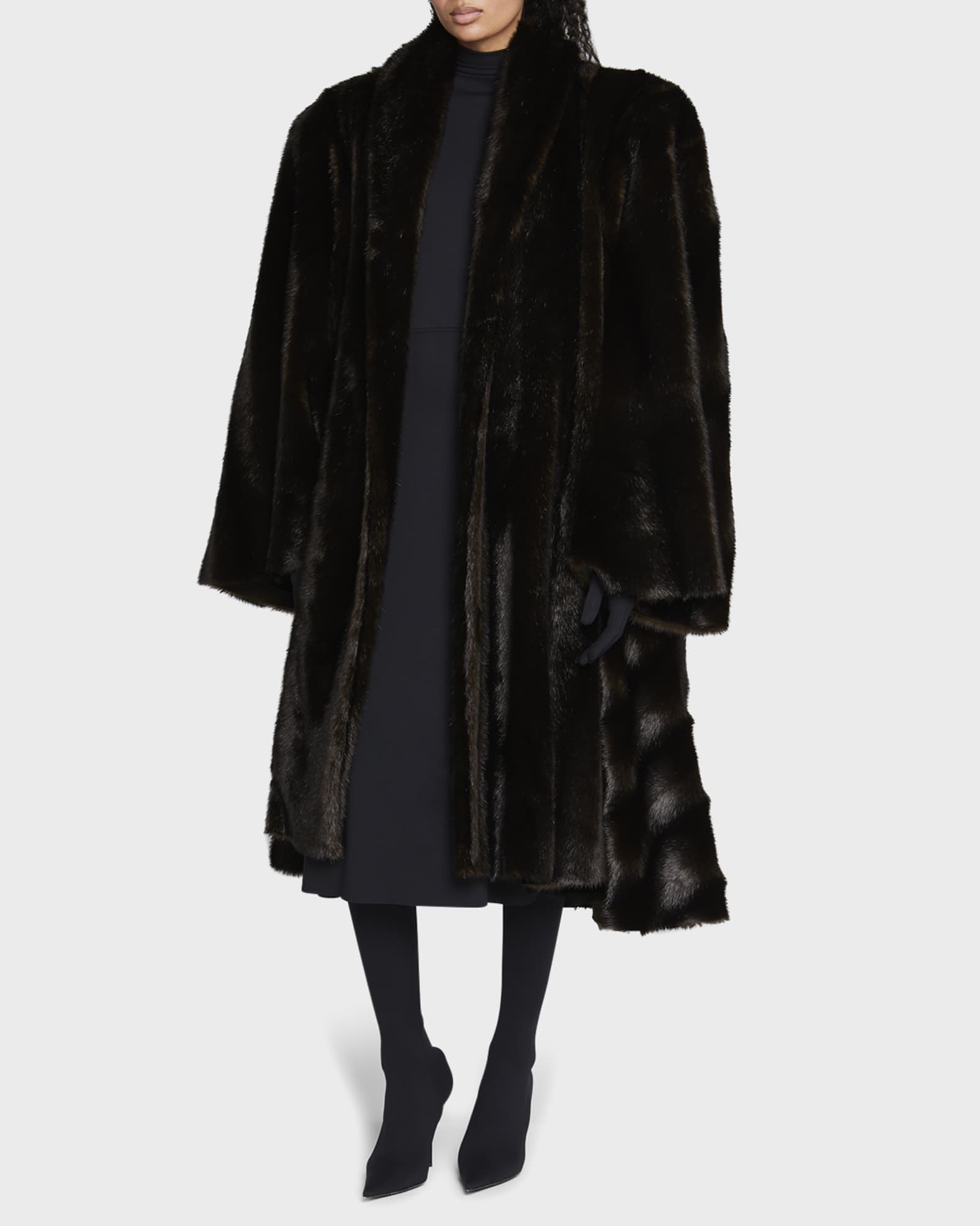 Balenciaga mink coat top