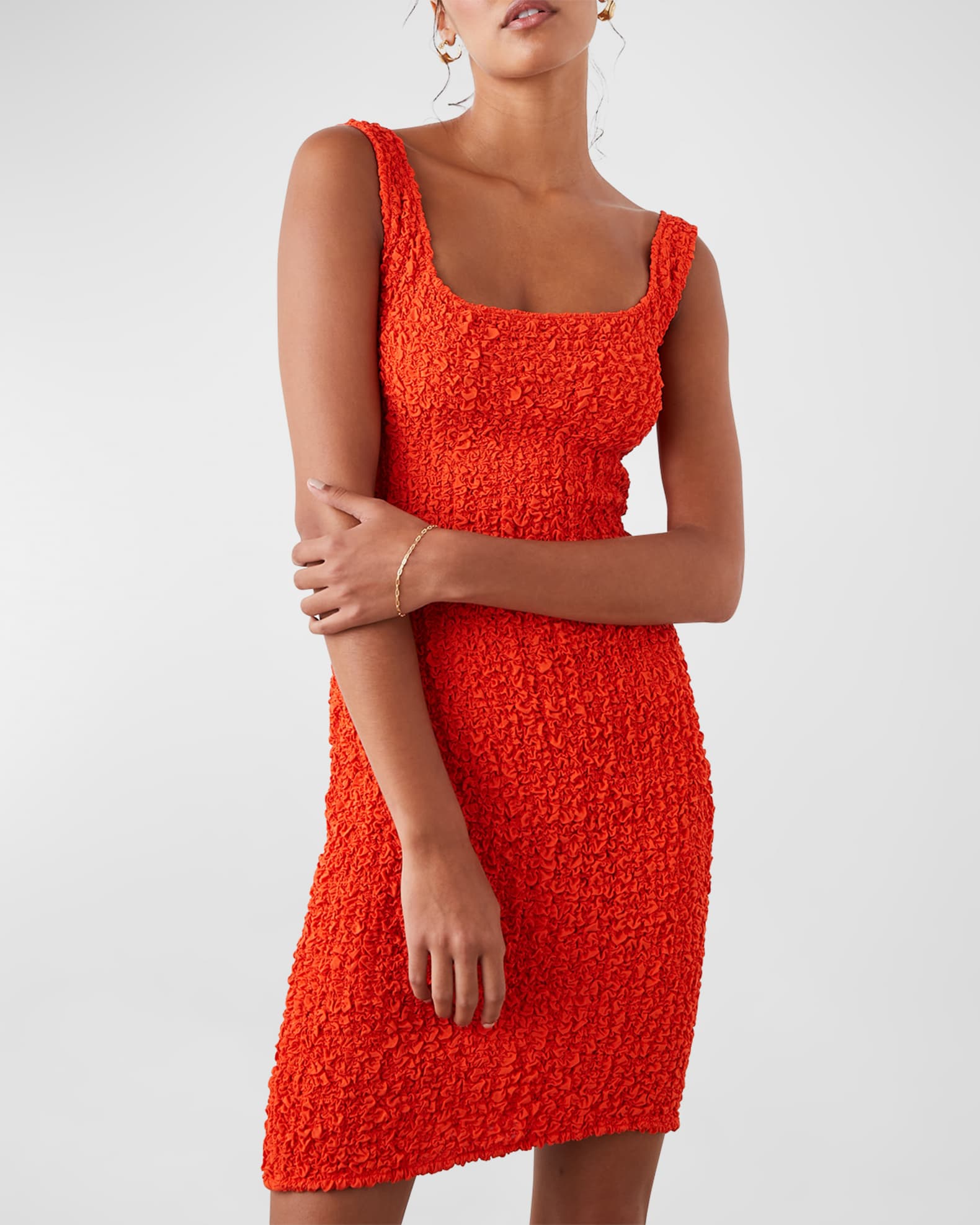 Rails Julie Popcorn Mini Dress Neiman Marcus