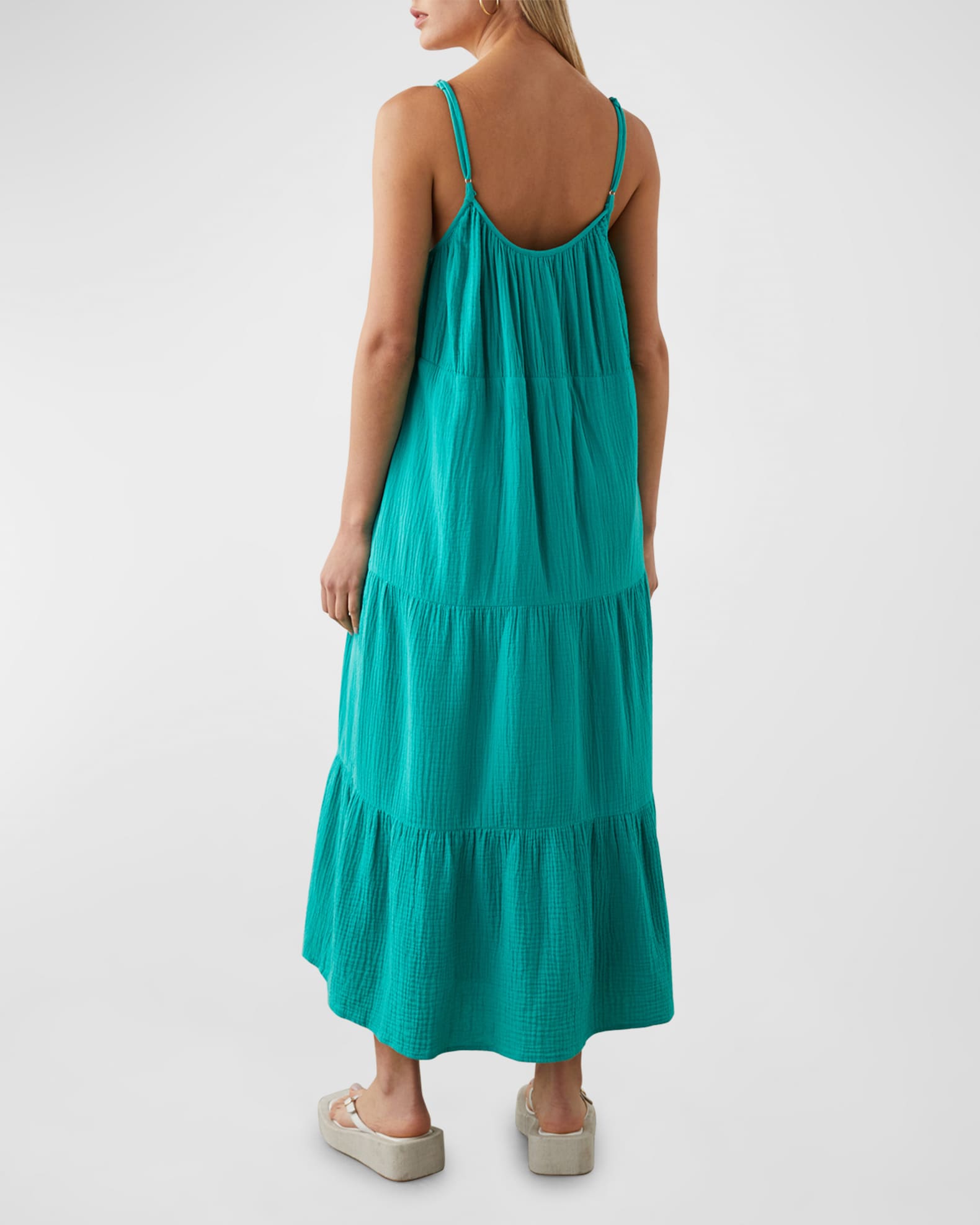 Rails Blakely Tiered Gauze Midi Dress Neiman Marcus