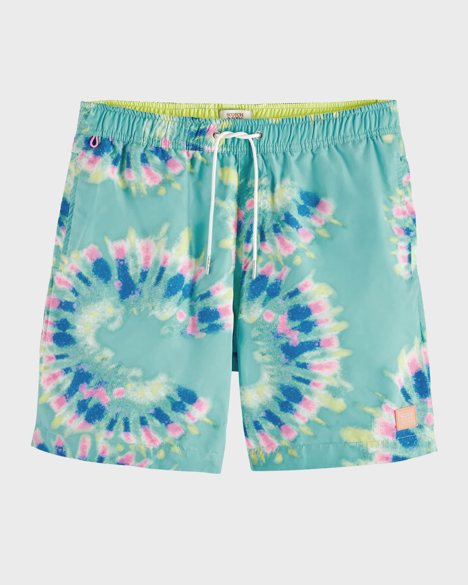 Scotch & Soda Men's Soft TieDye Swim Shorts Neiman Marcus