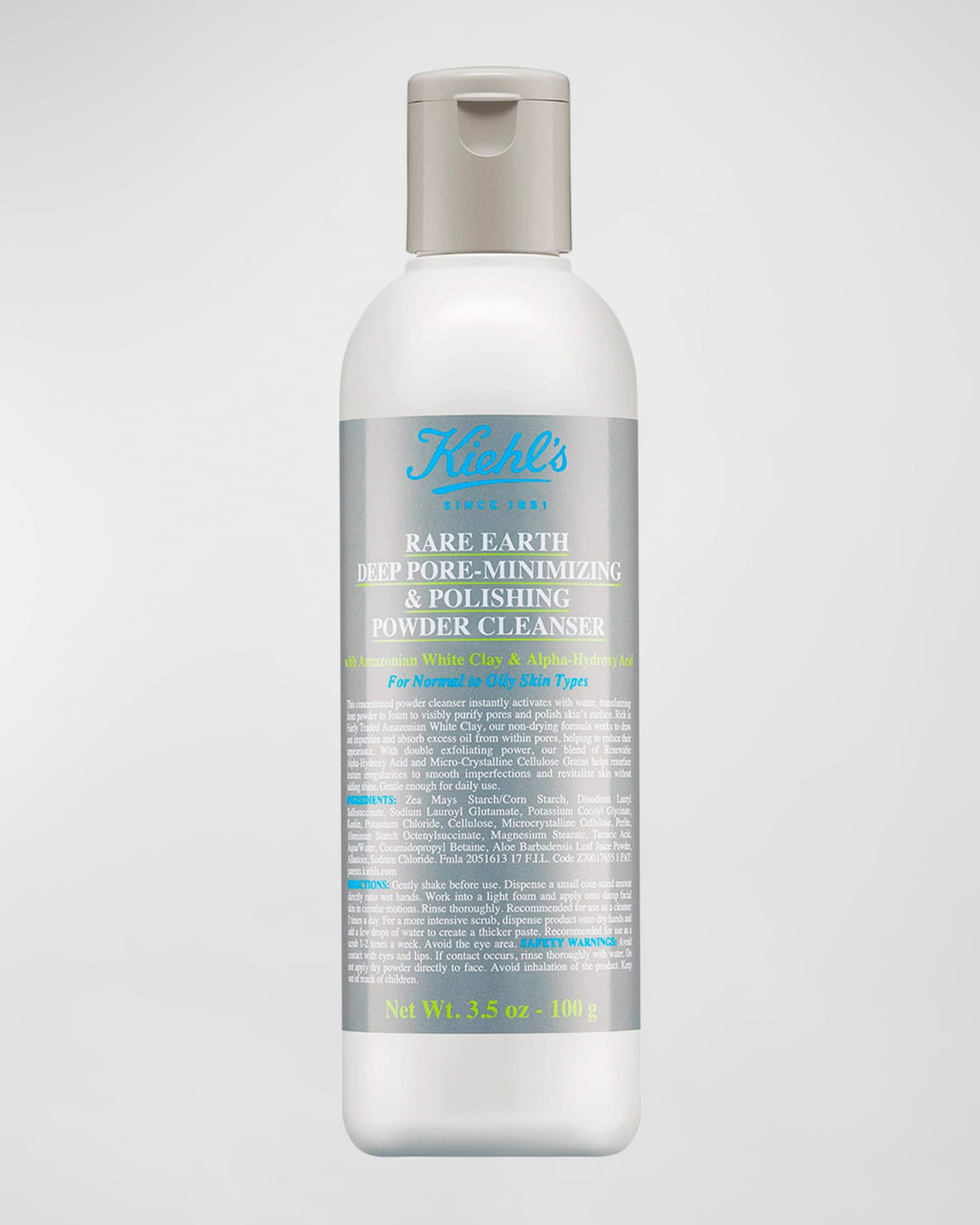 Kiehl's Since 1851 Rare Earth Deep Pore-Minimizing & Polishing Powder Cleanser, 3.4 oz.