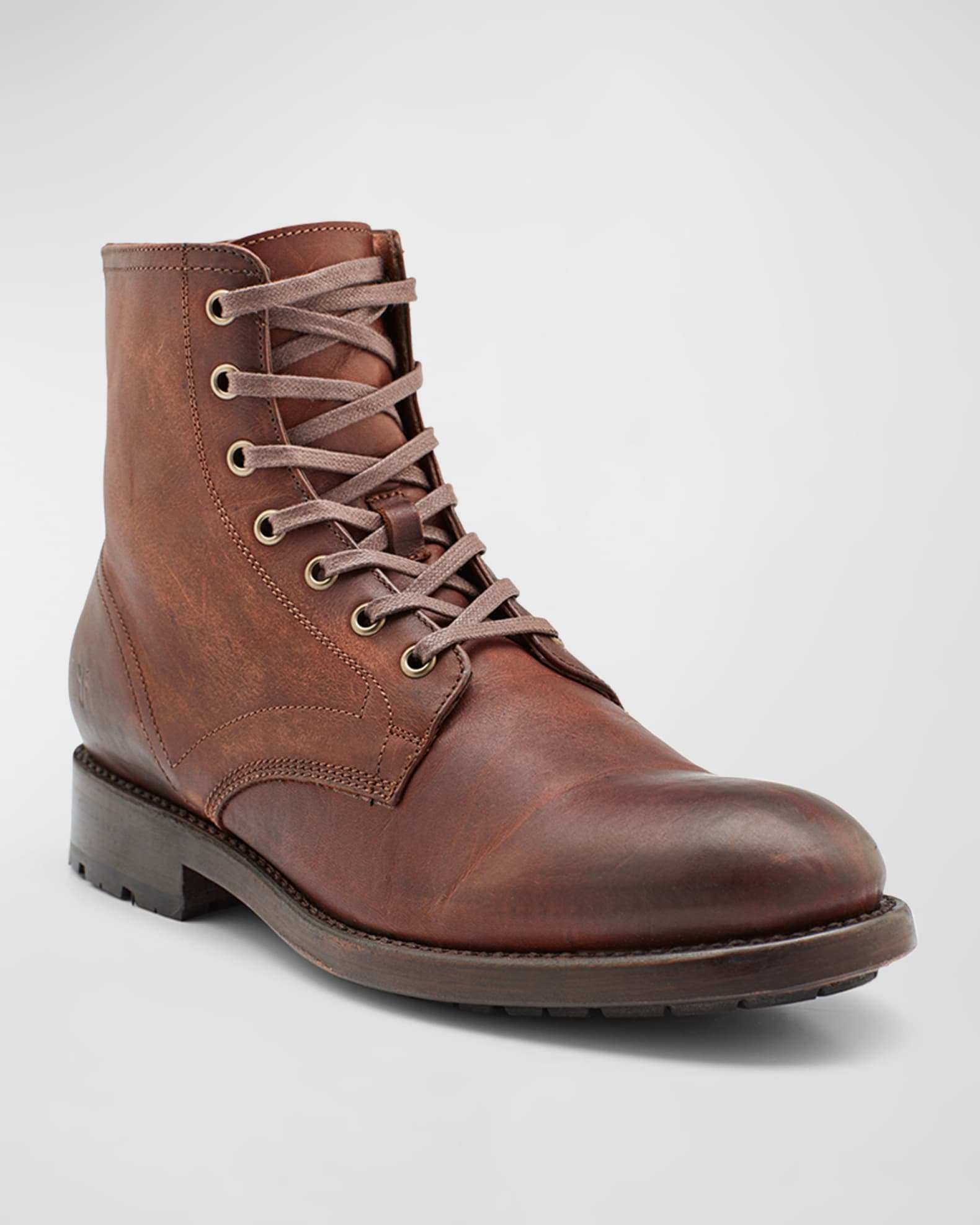 Frye Men s Bowery Lace Up Leather Boots Neiman Marcus