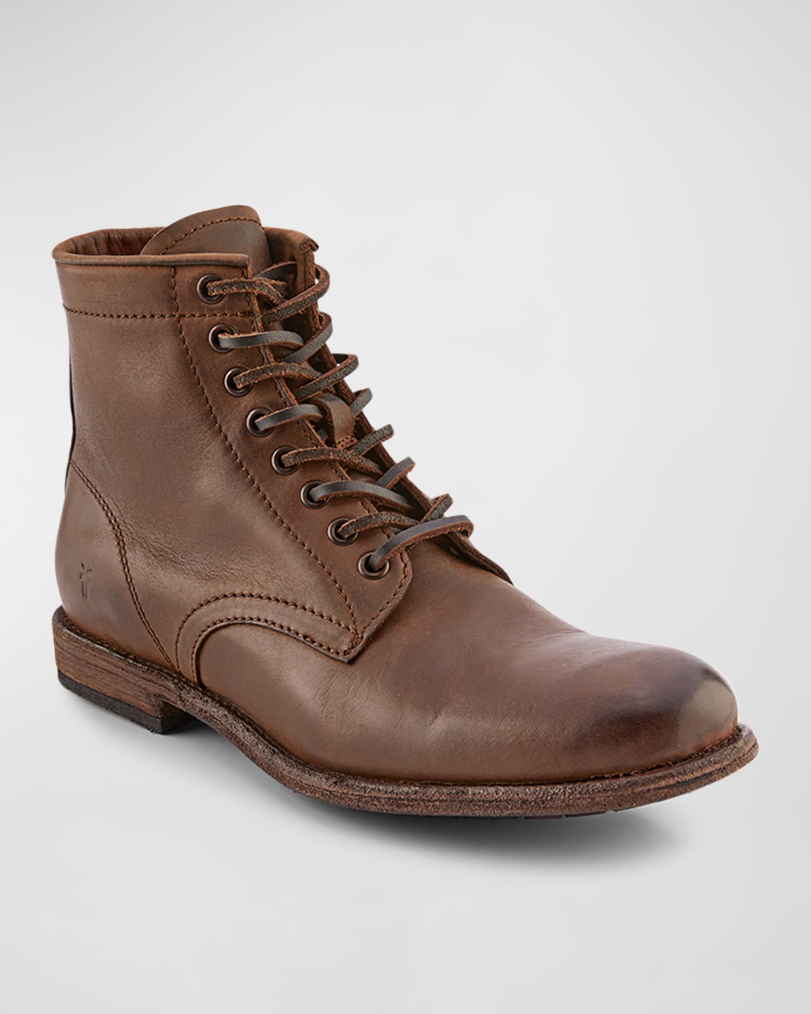 Marsèll Leather Lace-Up Platform Boots In Black For Men