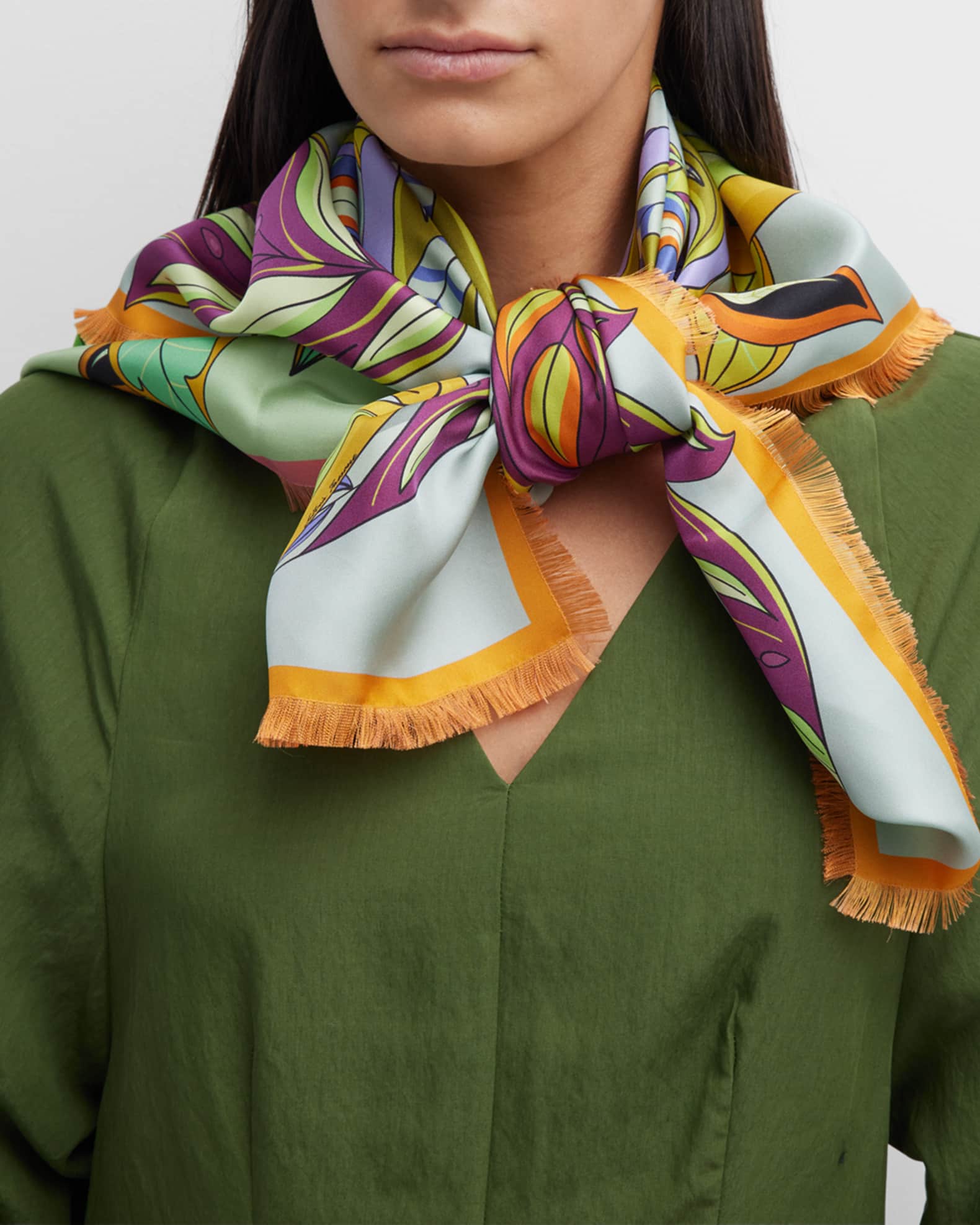 Firozi square scarf main image 0