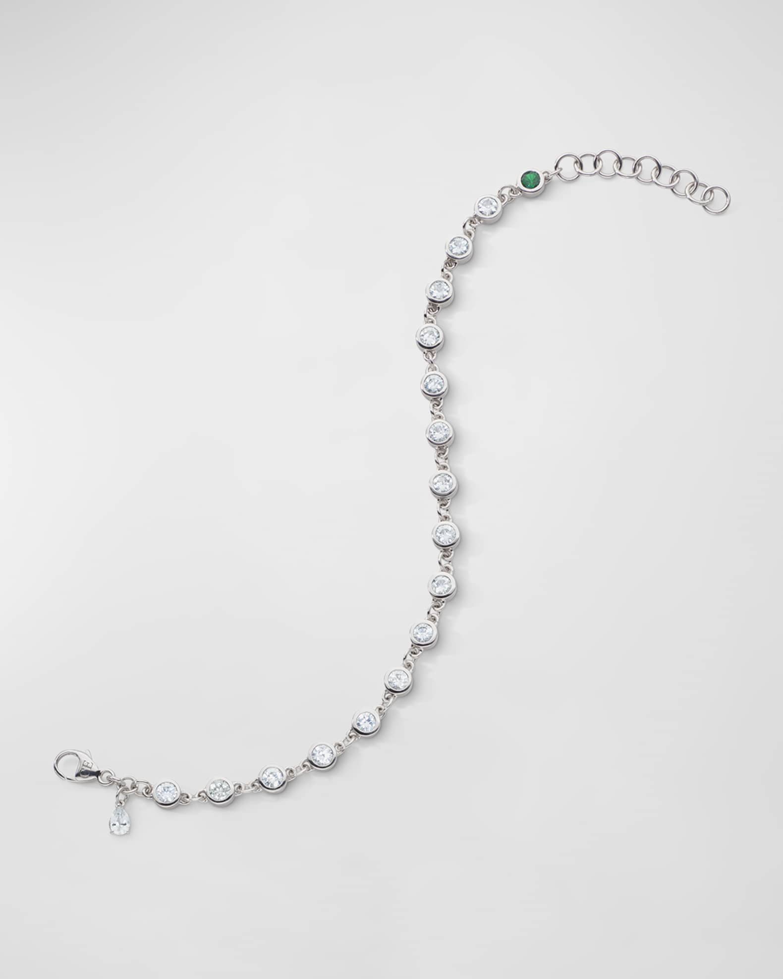 Sterling Silver Rock Crystal Tennis Bracelet 0