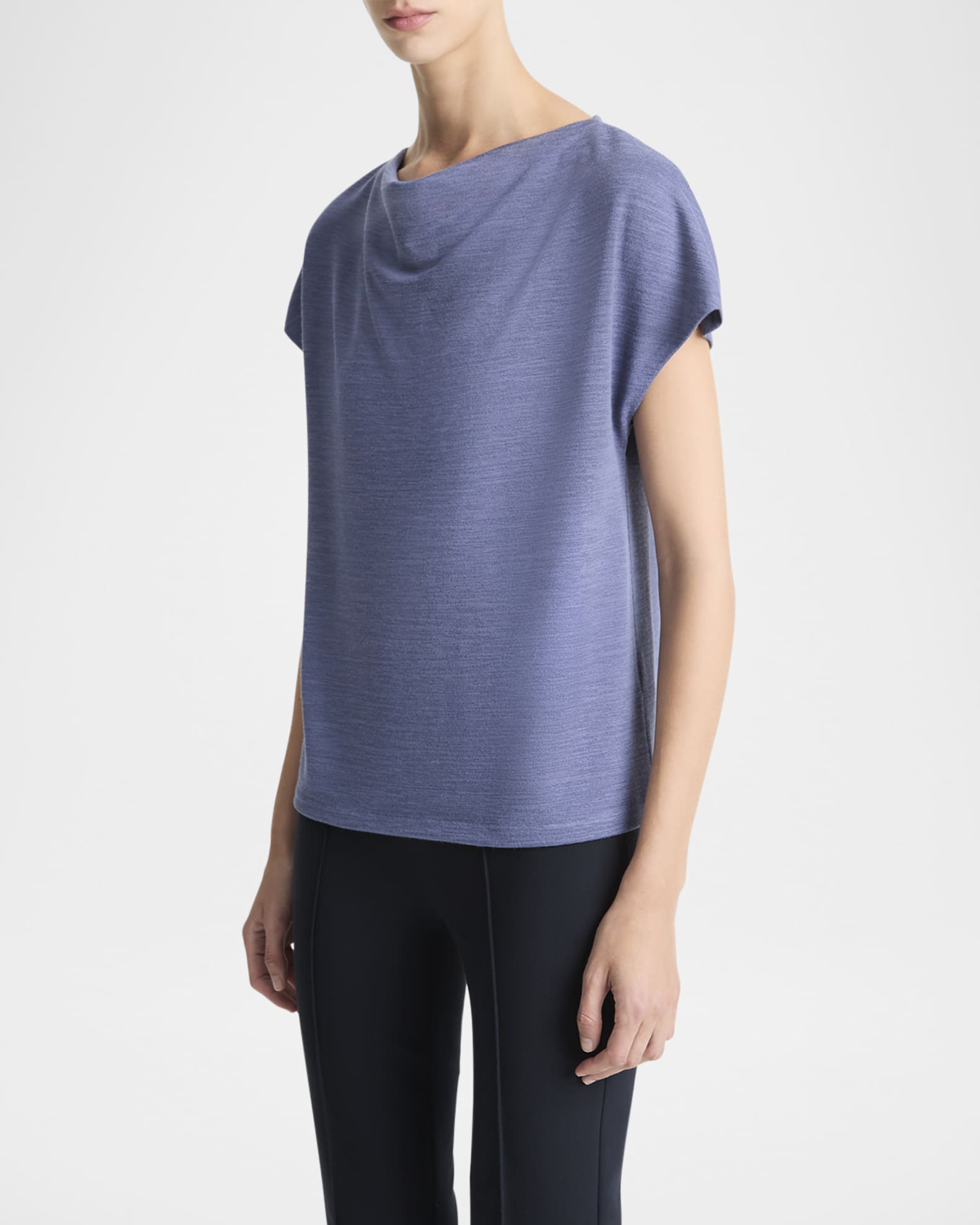 【Vince】 Cowl neckトップ Vince Draped Cowl-Neck Top | Neiman Marcus