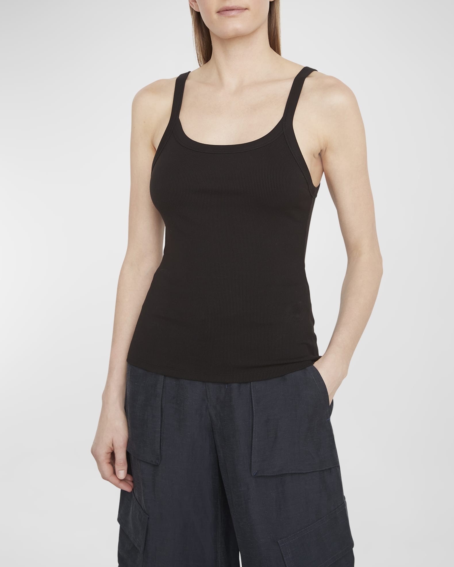 DESIGN - Jumpsuit Met Knopen Aan De Voorkant, Wijde Pijpen En Diepe Hals In Donkerroze Met Contrasterend Detail