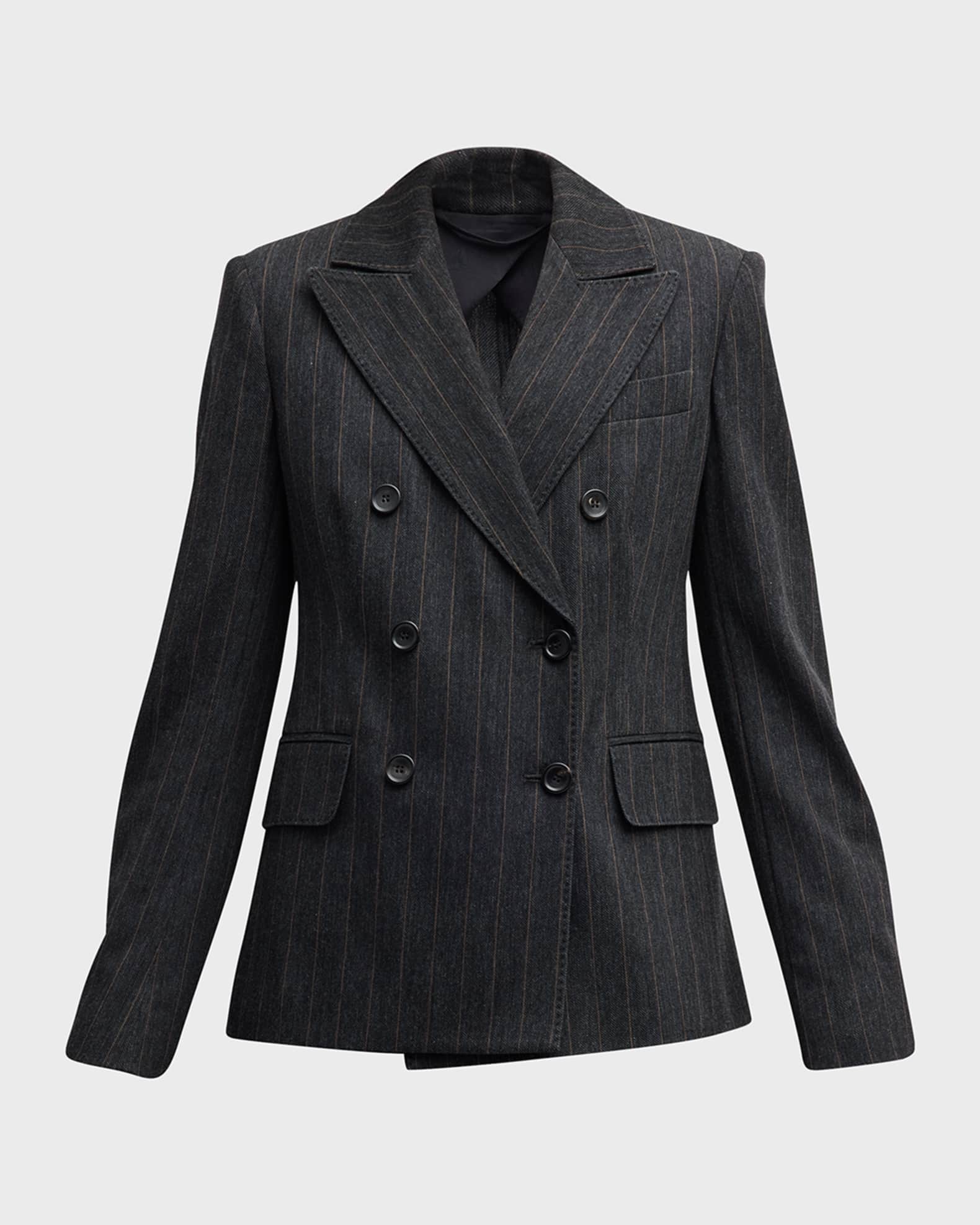 Double-Breasted Striped Suit | Neiman Marcus