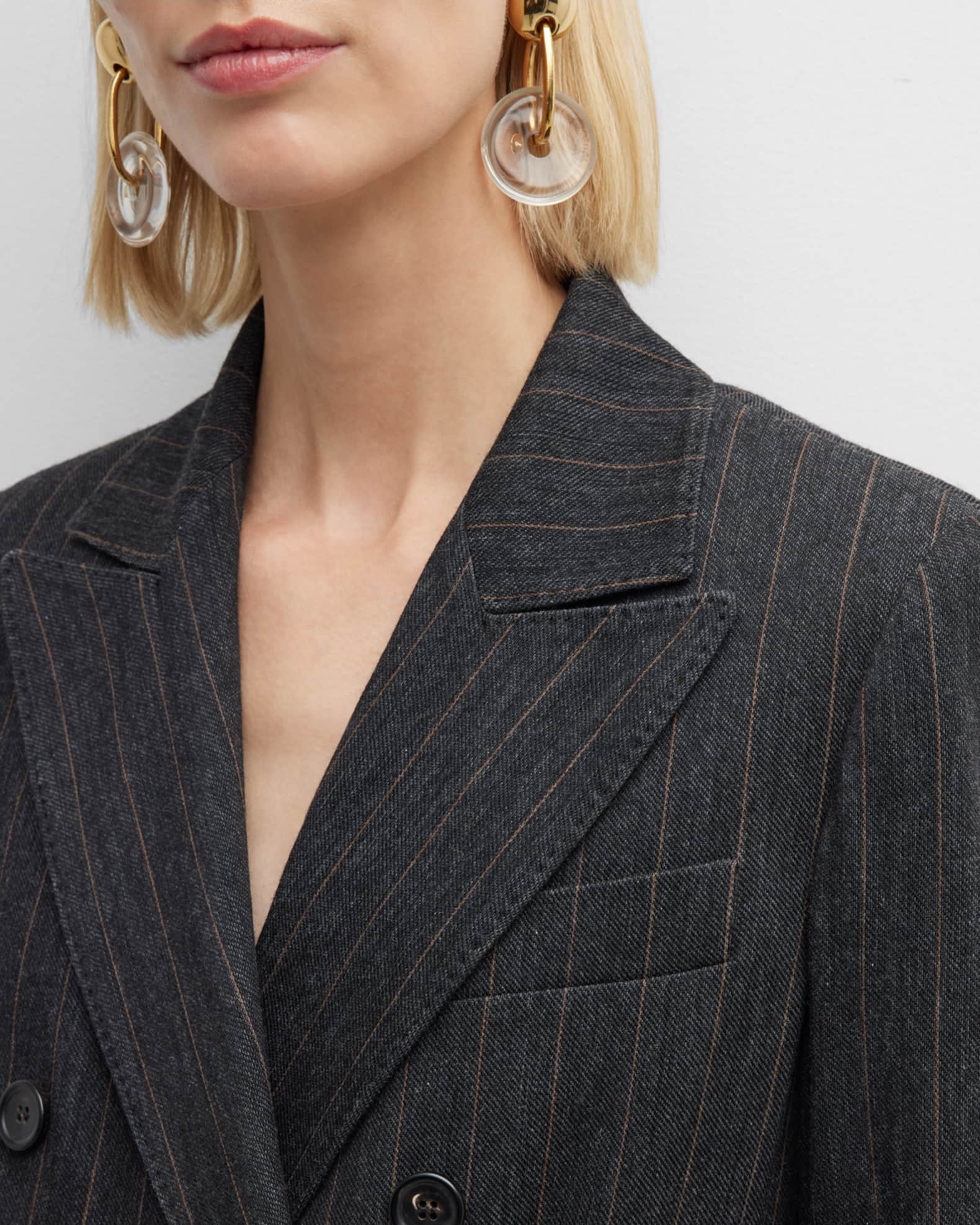 Double-Breasted Striped Suit | Neiman Marcus