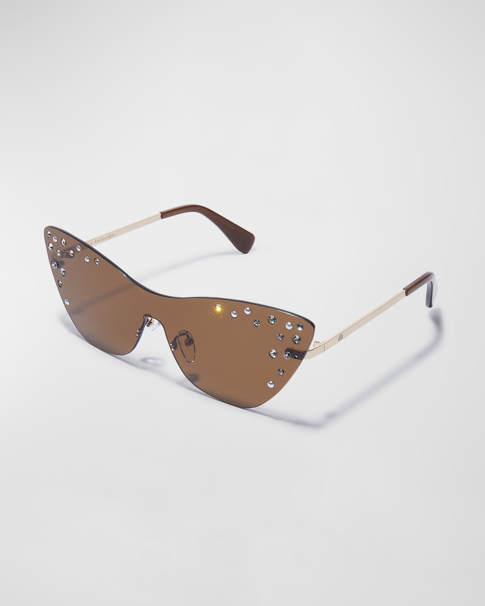 Lele Sadoughi Downtown Disco Metal Cat Eye Sunglasses Neiman Marcus
