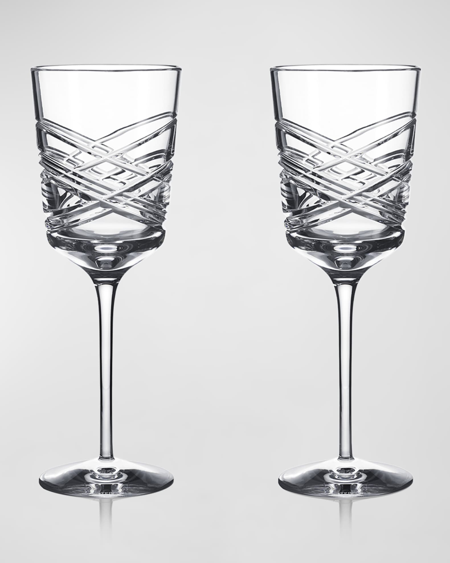 Waterford Crystal Aran White Wine Glasses, Set of 2