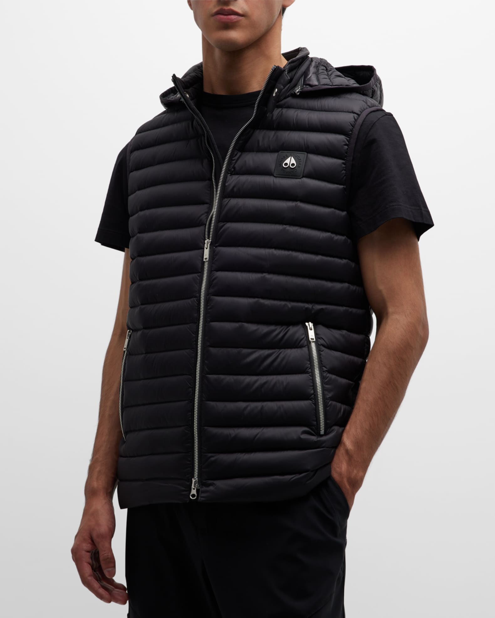 Moose Knuckles Men's Air Down Vest Neiman Marcus