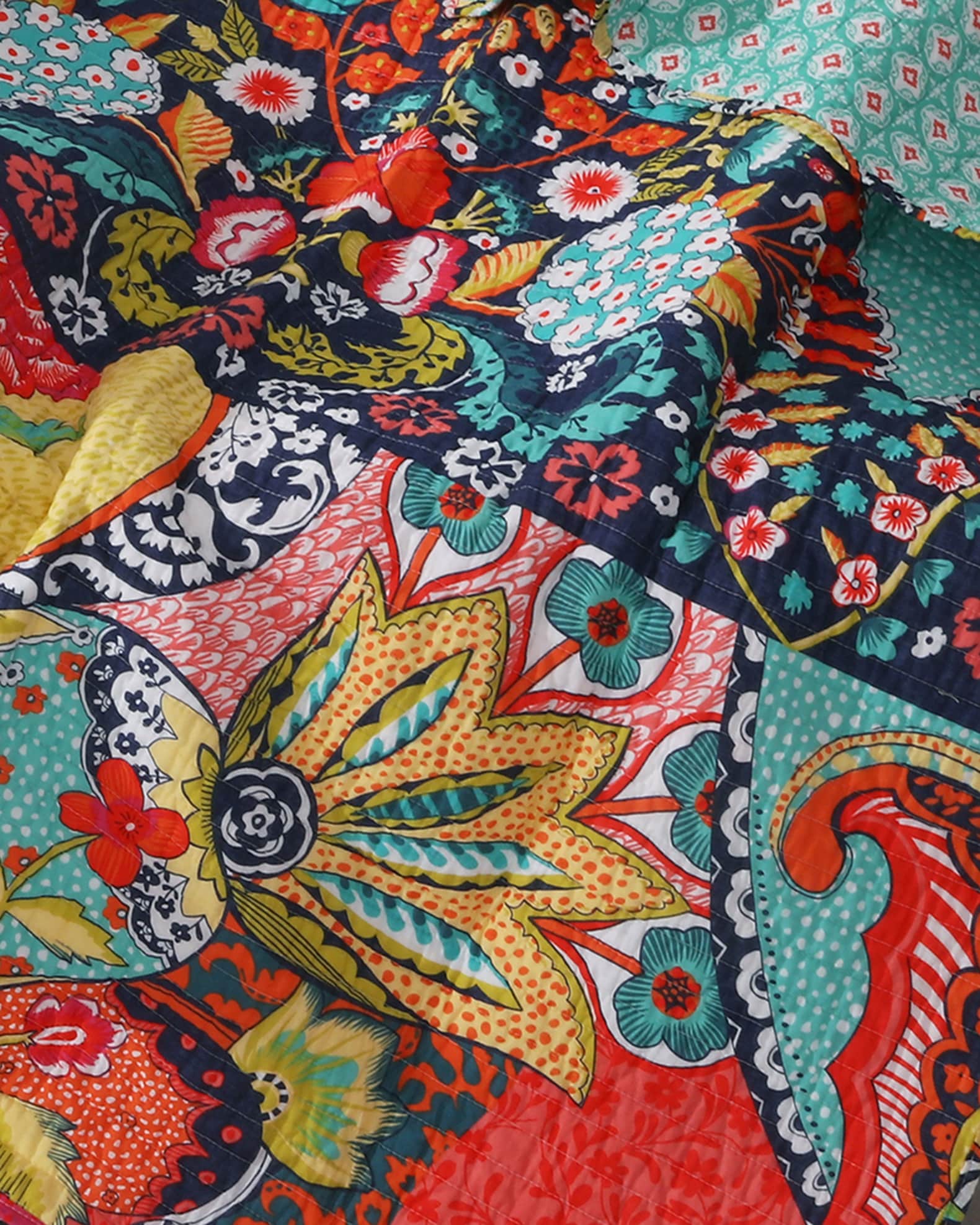 Levtex Jules Quilted Throw Blanket Neiman Marcus