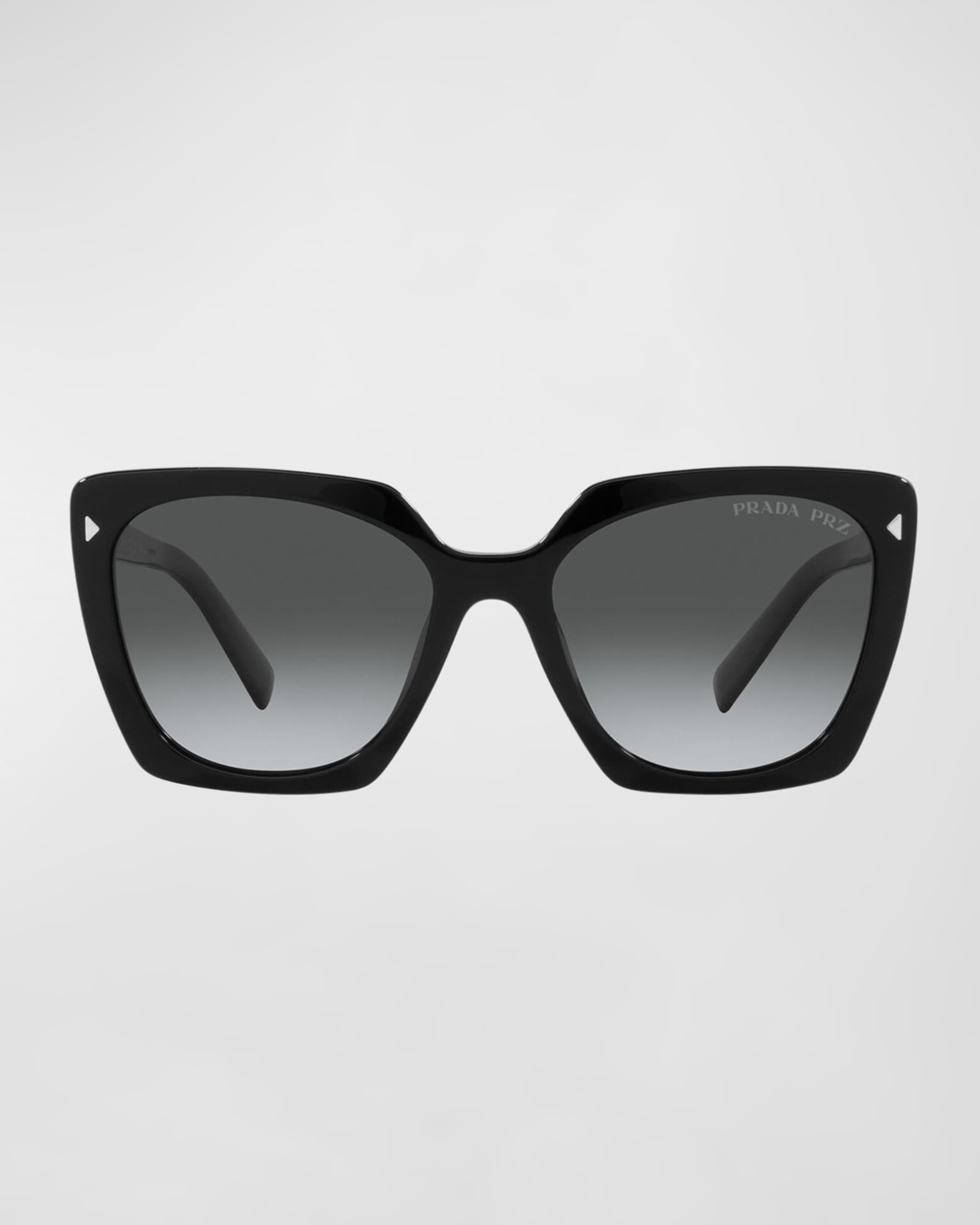 Prada Logo Square Acetate Sunglasses Neiman Marcus