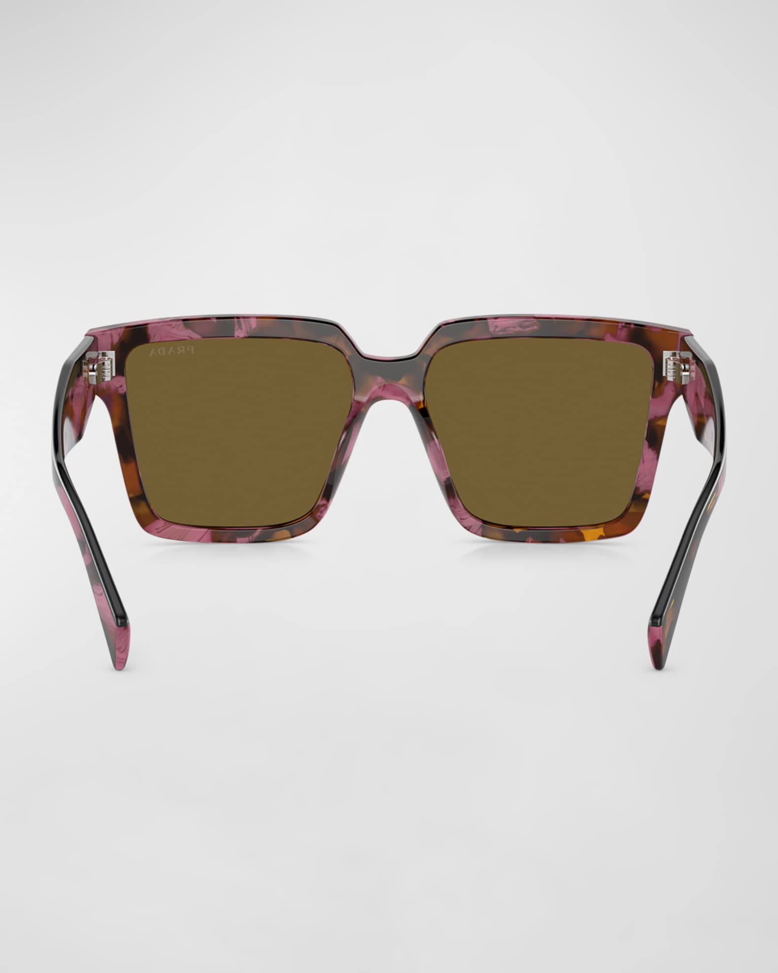 Squared acetate sunglasses with logo