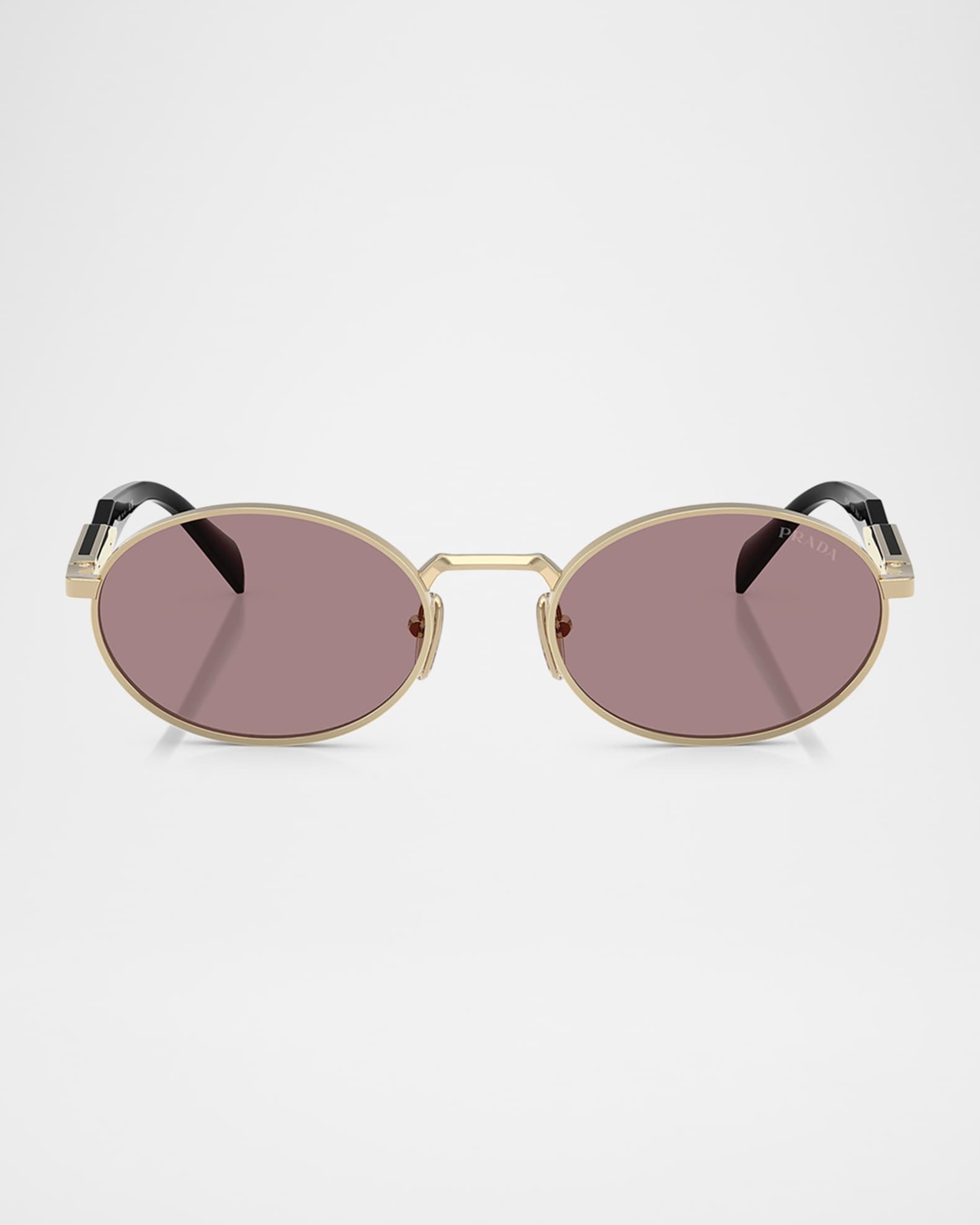 小物 PRADA Logo round sunglasses Prada Engraved Logo Metal & Plastic Oval Sunglasses | Neiman Marcus