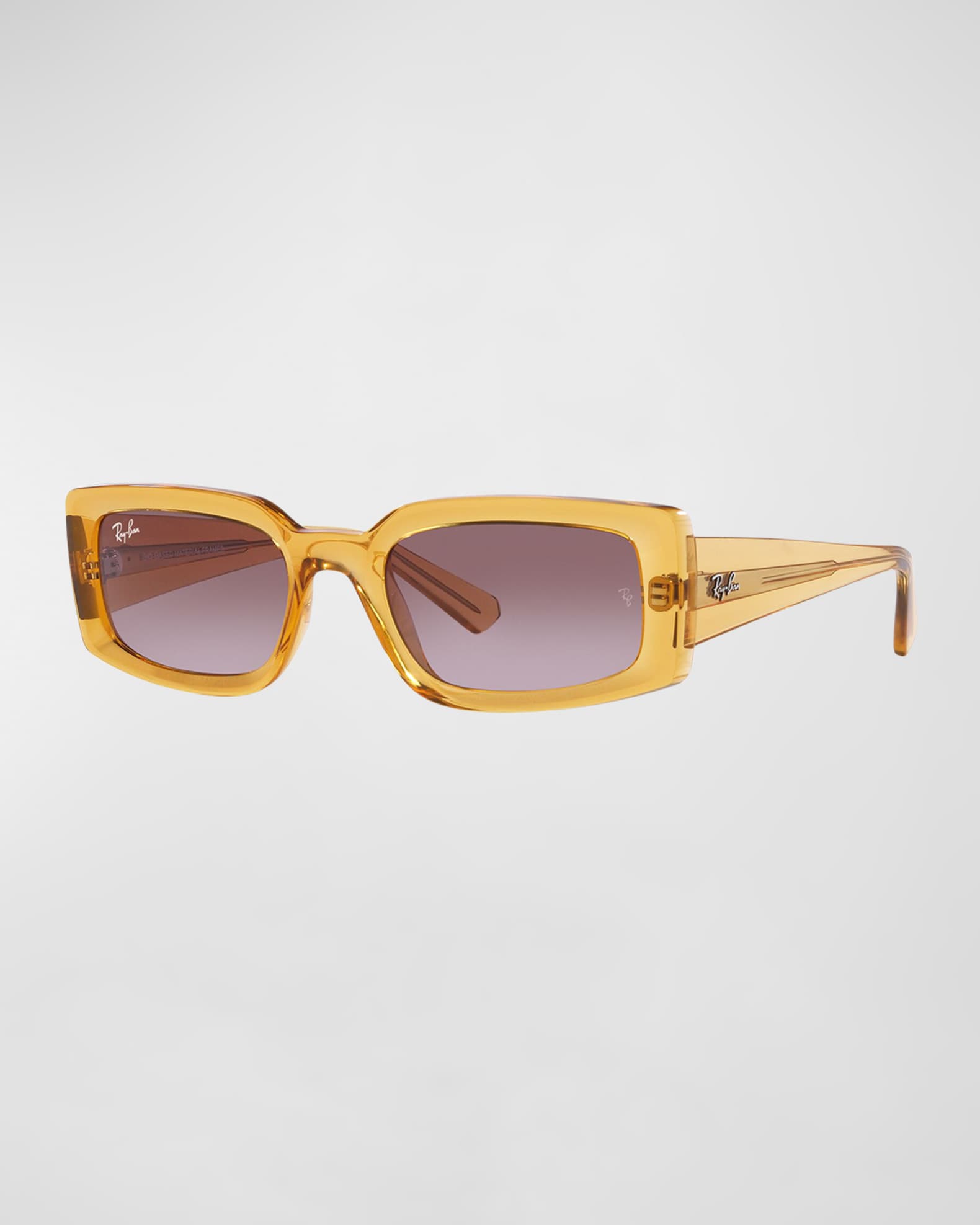 Kiliane Gradient Plastic Rectangle Sunglasses  0