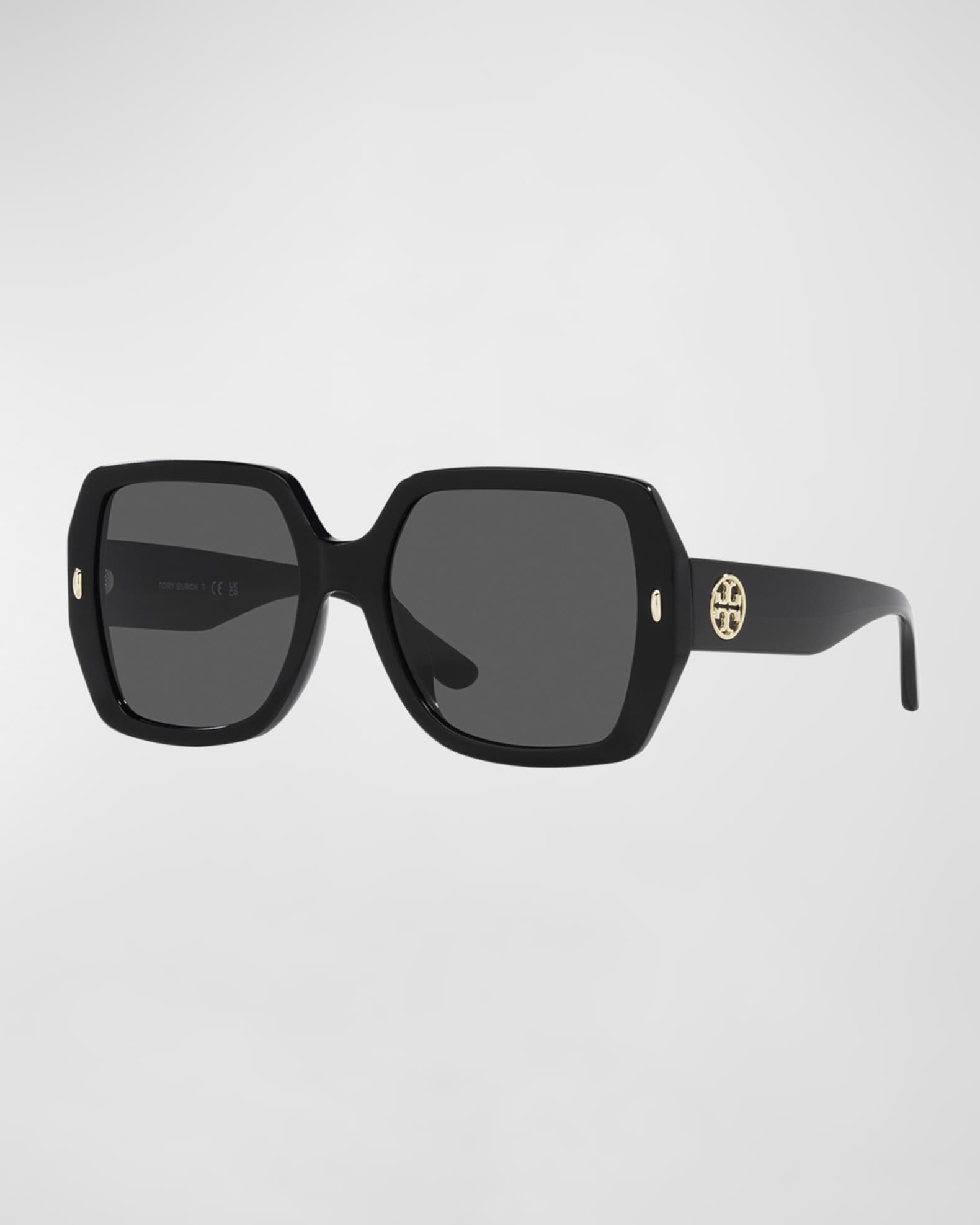 Tory Burch TMonogram Square Acetate Sunglasses Neiman Marcus