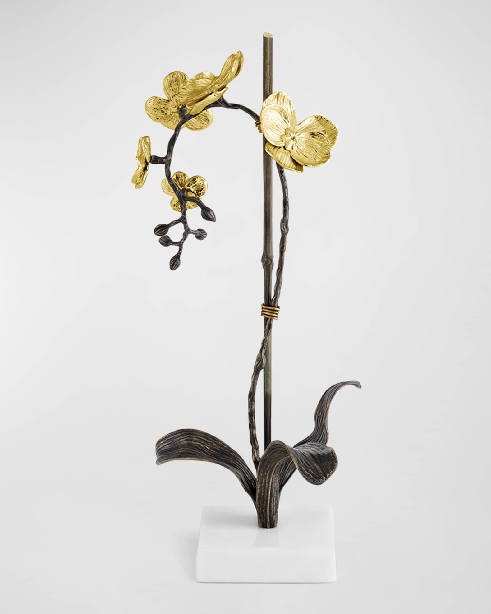 Gold Orchid Small Stem Sculpture  0