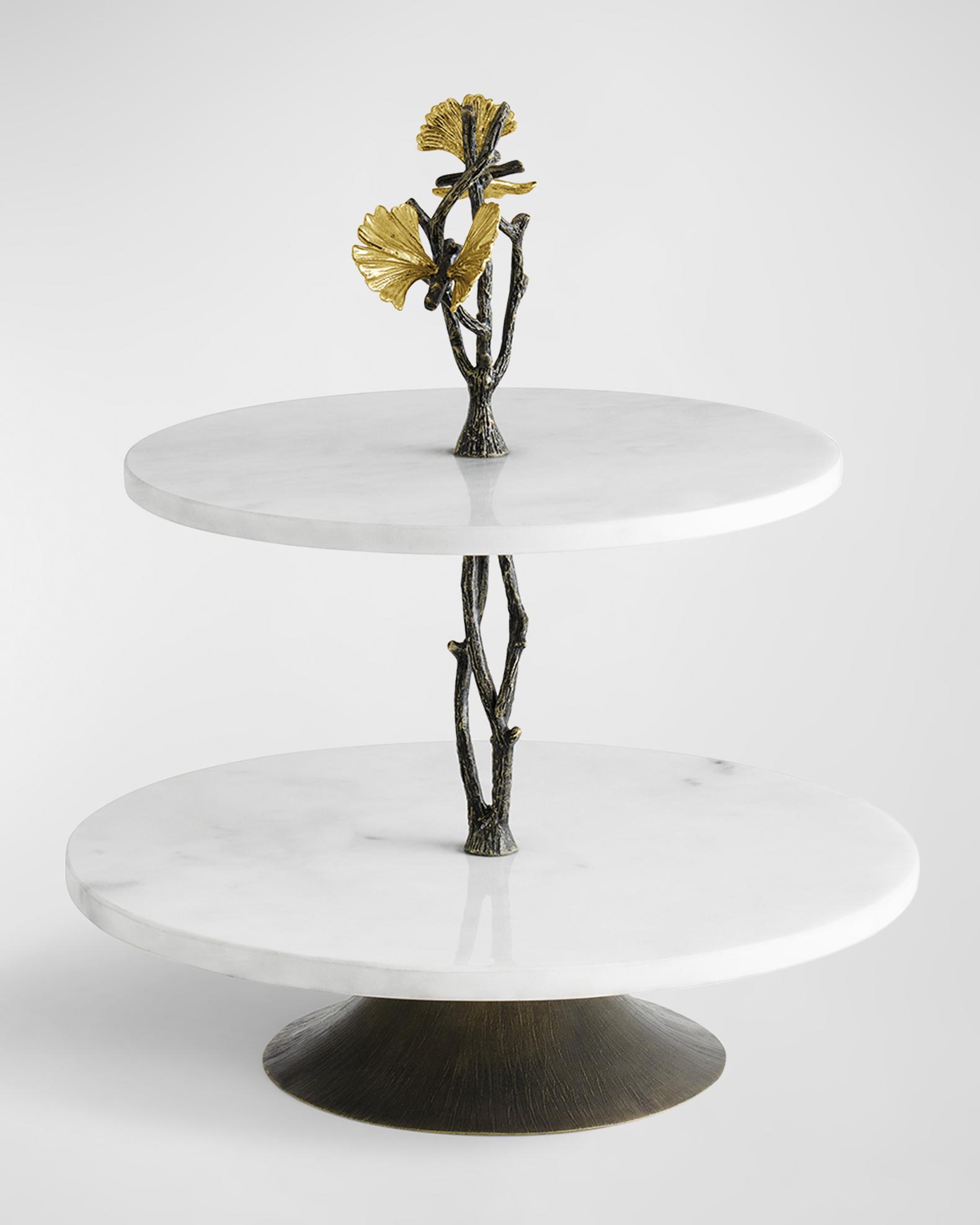 Michael Aram Butterfly Ginkgo Etagere Under counter | Neiman Marcus