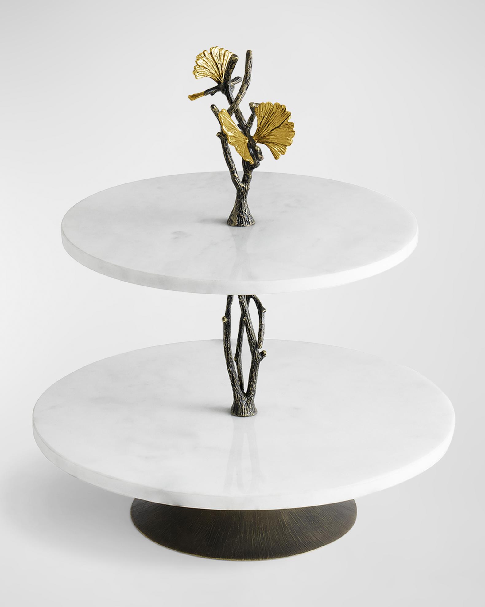 Michael Aram Butterfly Ginkgo Etagere Under counter | Neiman Marcus