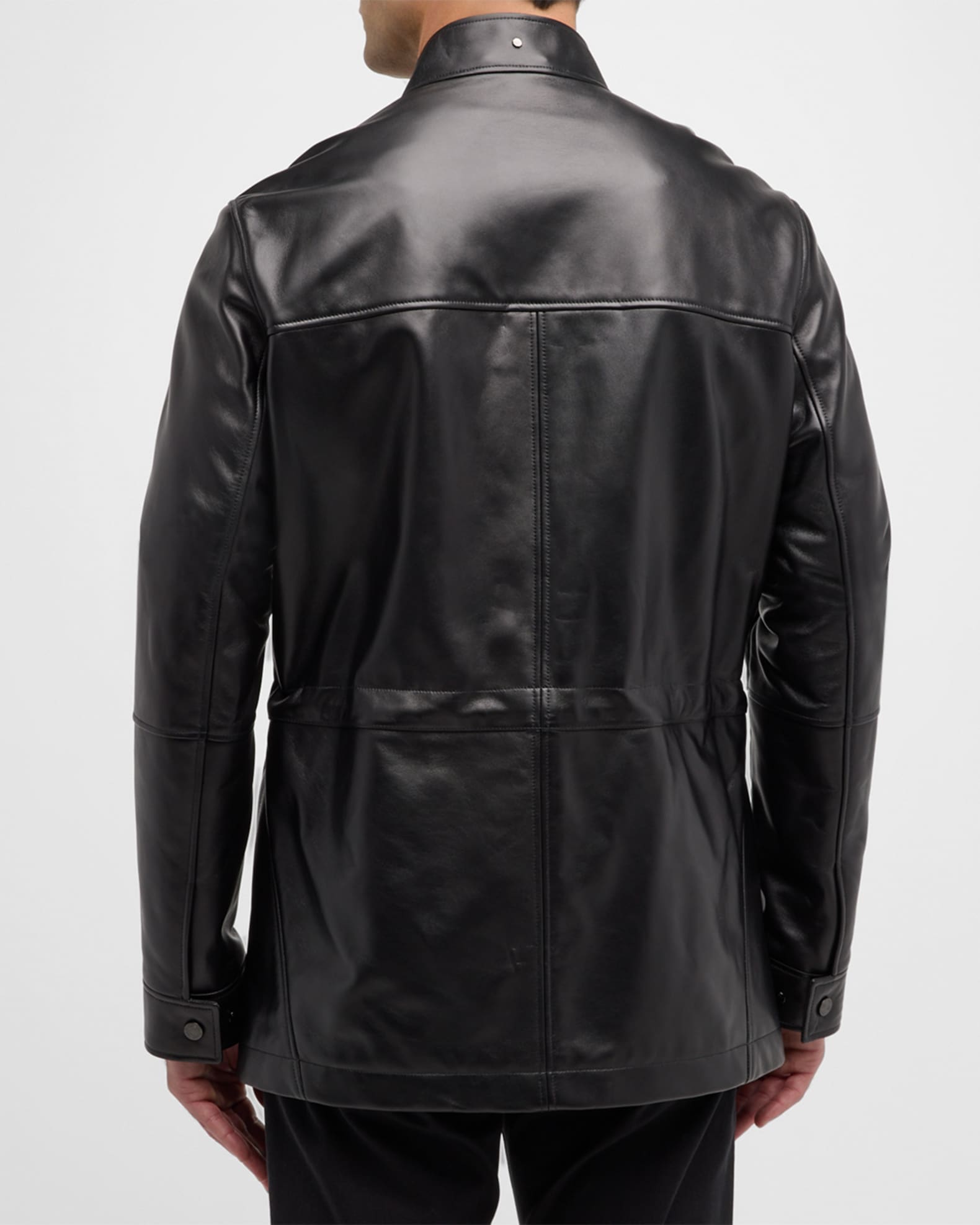 Stefano Ricci Men's Leather Field Jacket | Neiman Marcus