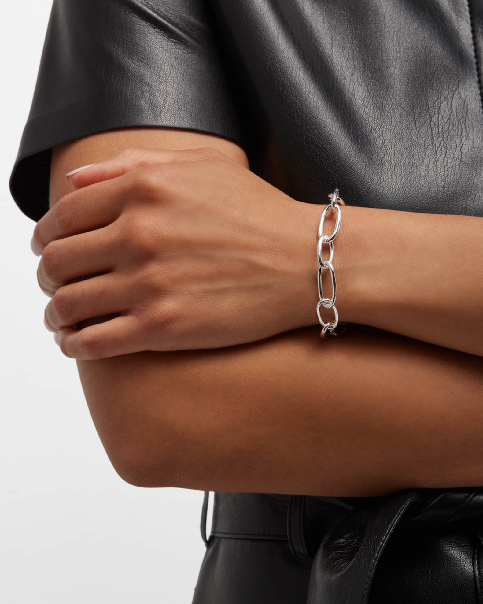 925 Classico Faceted Oval Link Bracelet 1
