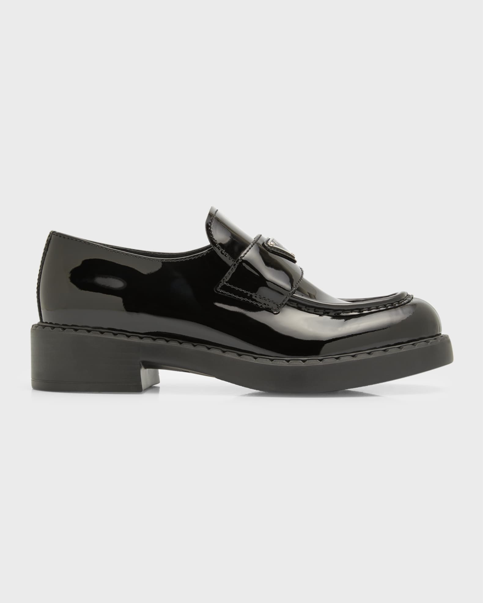 Chocolate Patent Calfskin Loafers 0
