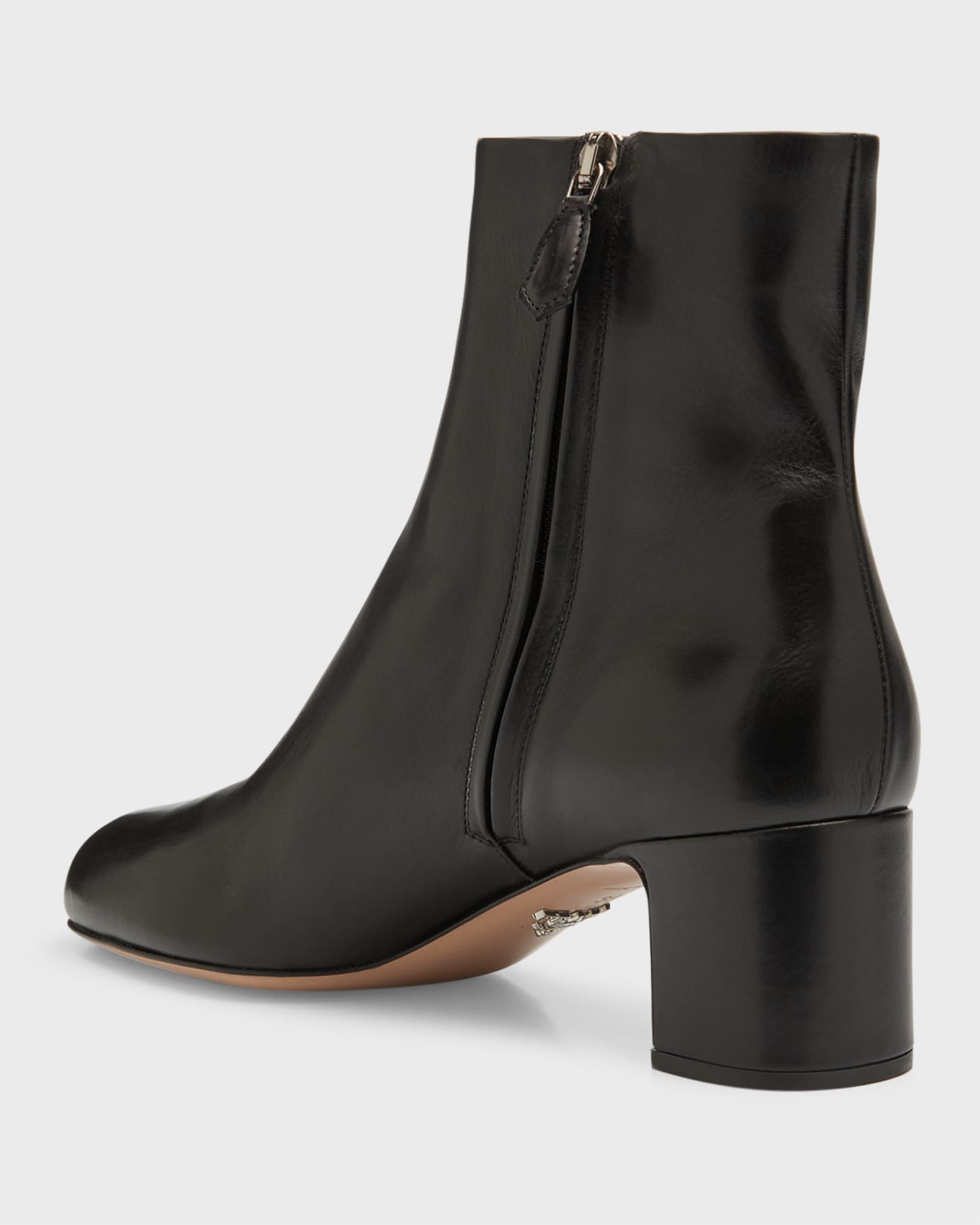 Prada Leather Zip Ankle-Booties | Neiman Marcus Prada Leather Zip Ankle-Booties | Neiman Marcus