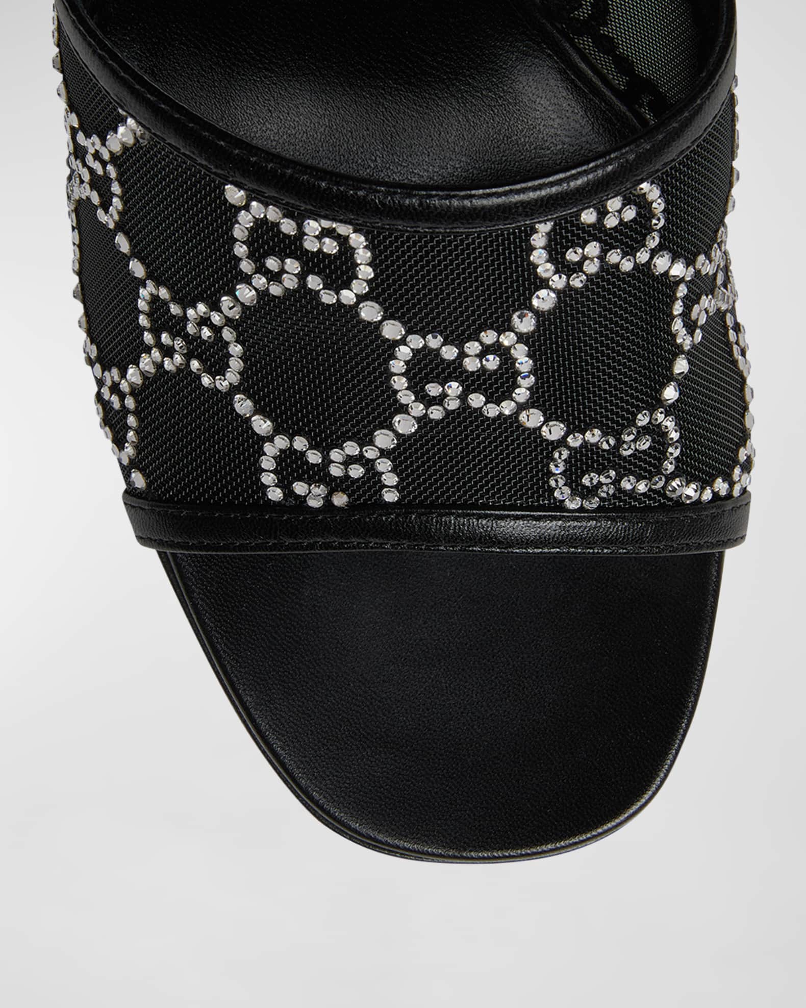 Gucci outlet slides rhinestones